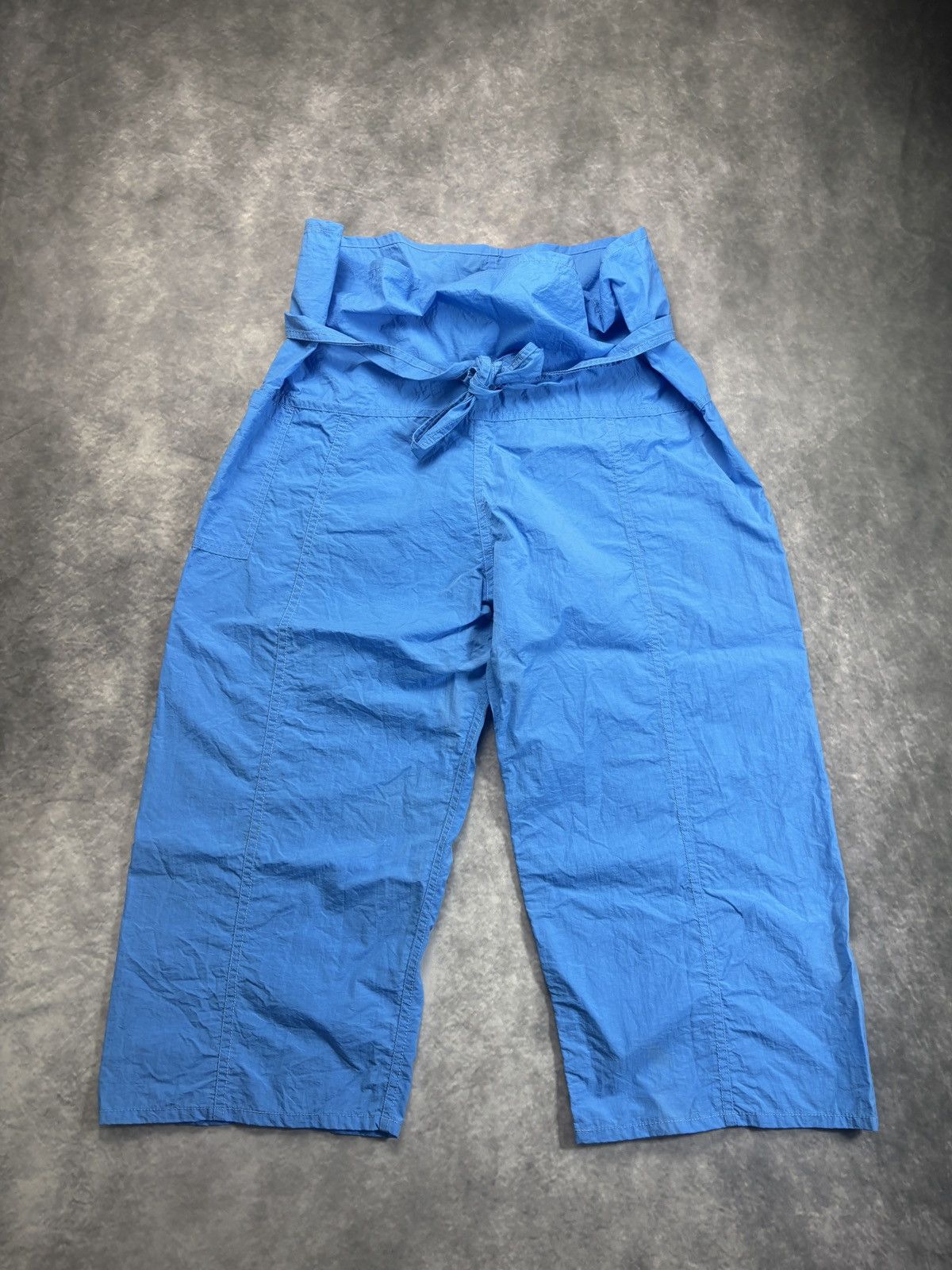MC2 Saint Barth × Other × Vintage Vintage Cropped Pants Crinkle Nylon Tie Waist Beach Capris Size US 32 / EU 48 - 2 Thumbnail