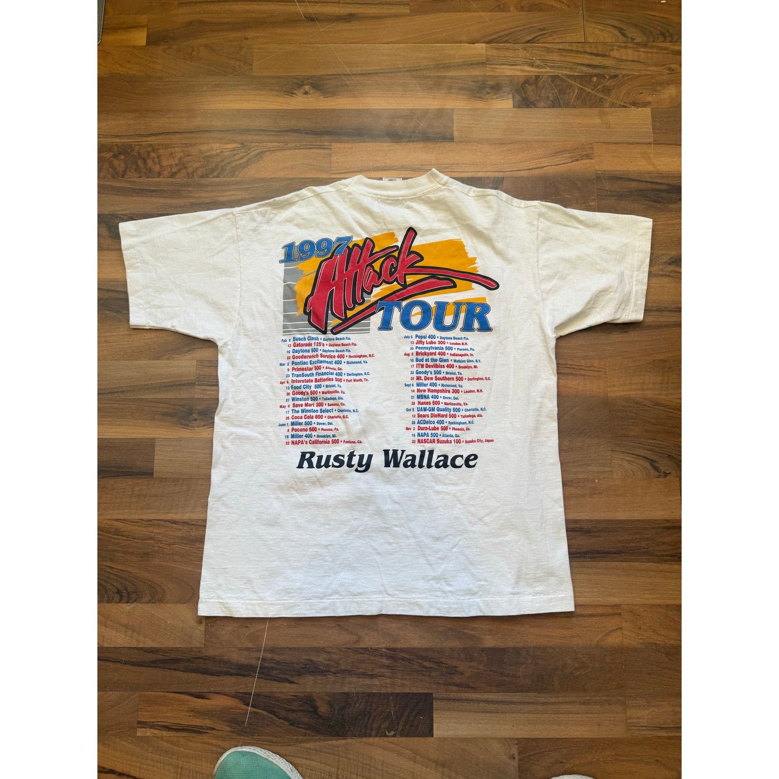 Fruit Of The Loom 1997 Rusty Wallace Attack Tour Size XL Size US XL / EU 56 / 4 - 3 Thumbnail