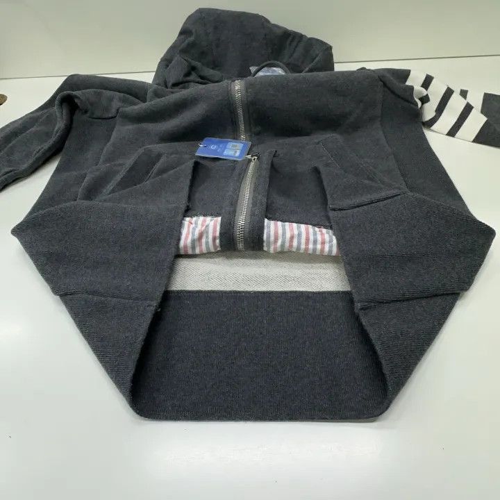 Thom Browne Thom Browne Classic Gray Zippered Hoodie for Men -2507 Size US M / EU 48-50 / 2 - 6 Thumbnail