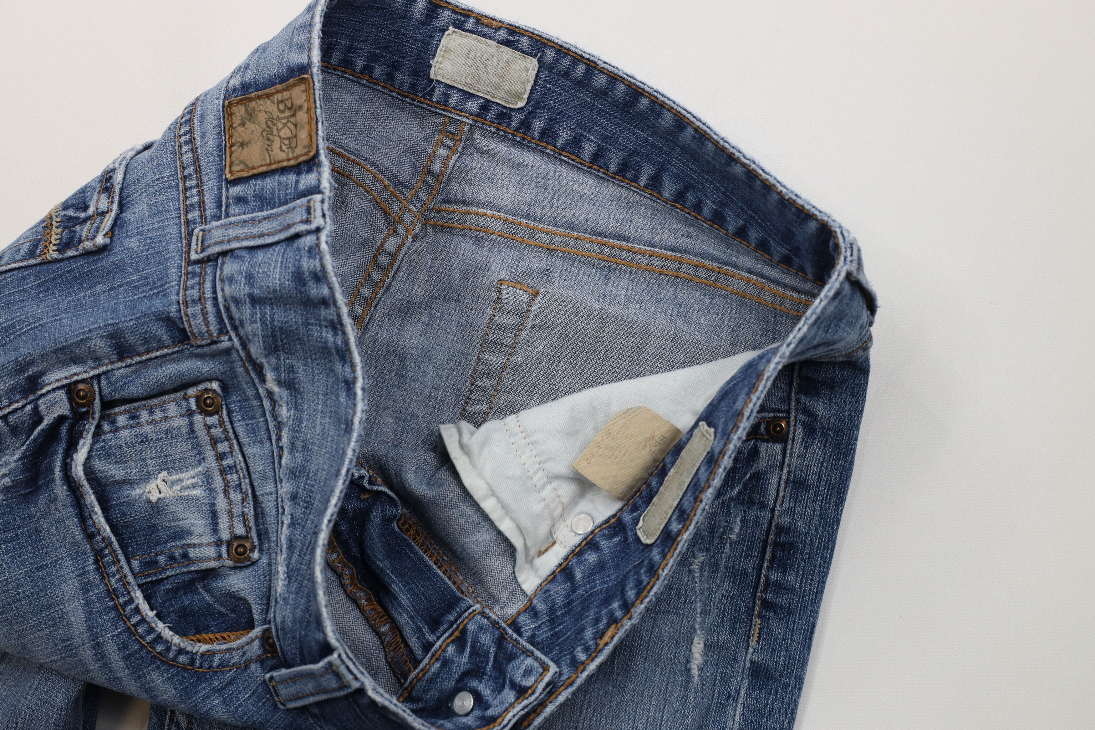 Vintage Vintage Buckle BKE Distressed Babydoll Flared Wide Leg Jeans Size 31" - 10 Thumbnail