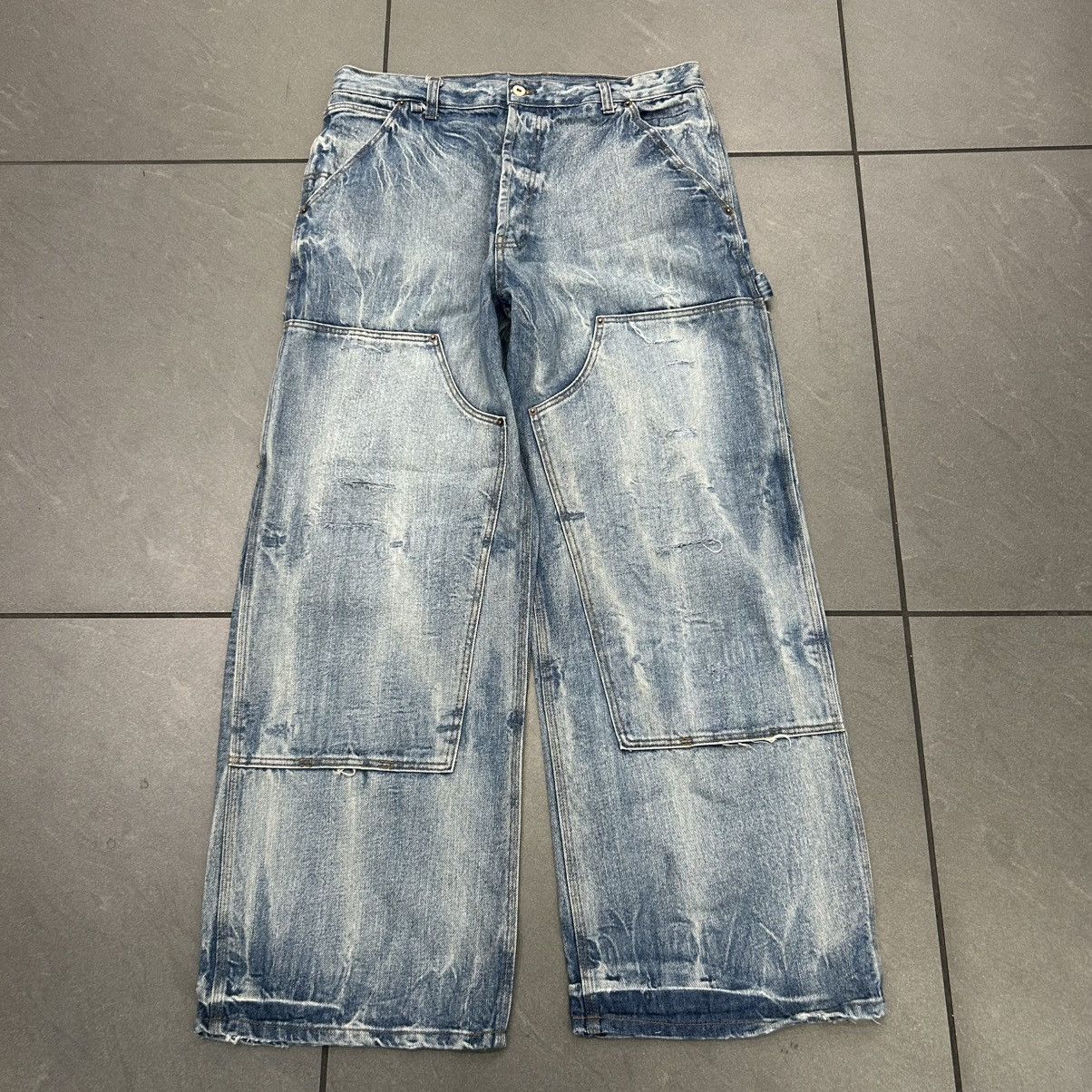 Other UNDS ONLINE Light Wash Denim Doubleknees Size US 36 / EU 52 - 1 Thumbnail