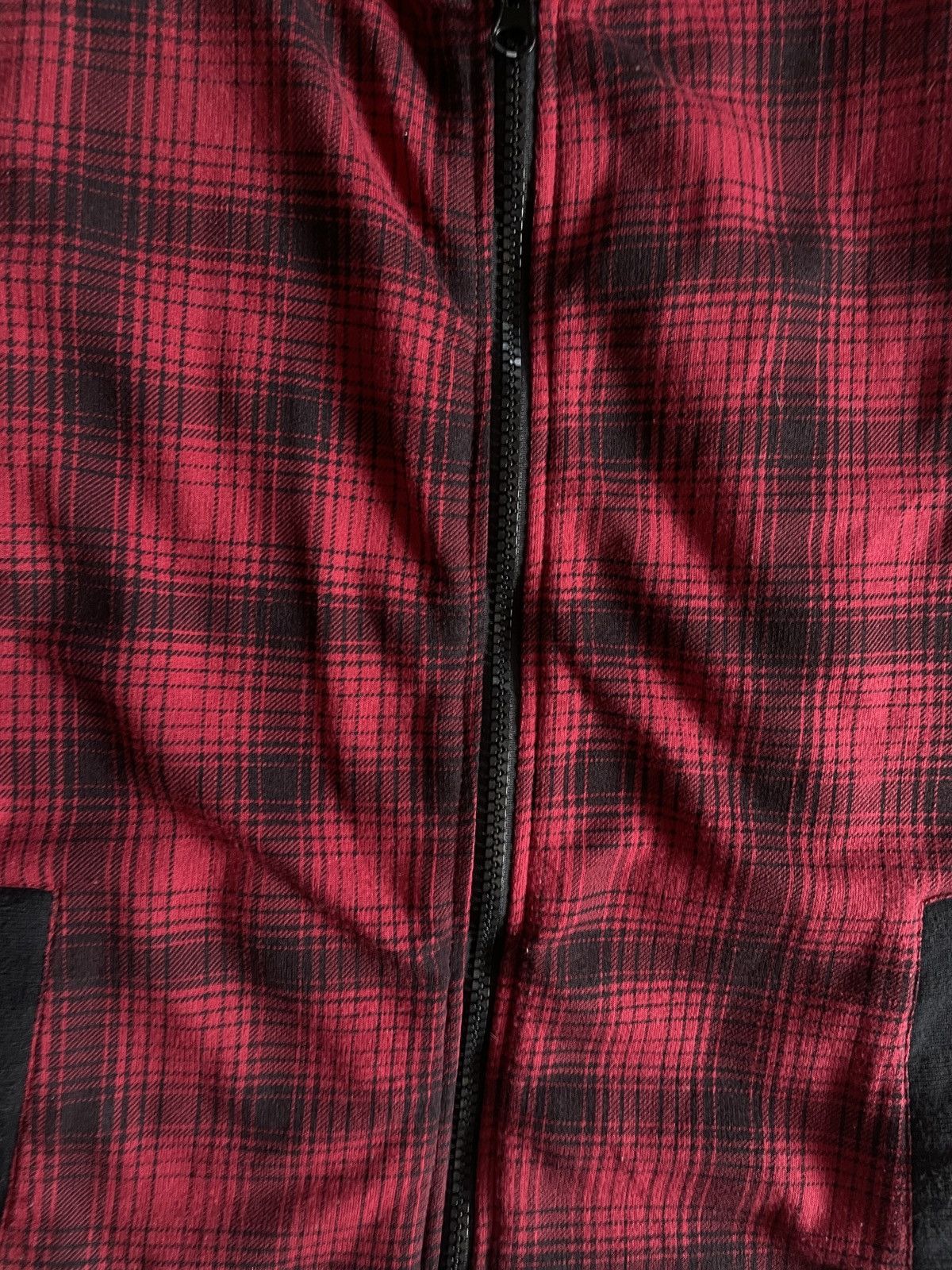 If Six Was Nine 2000s Japanese archive Vkei Plaid Sleeve-Less Zip Up Hoodie Size US S / EU 44-46 / 1 - 7 Thumbnail