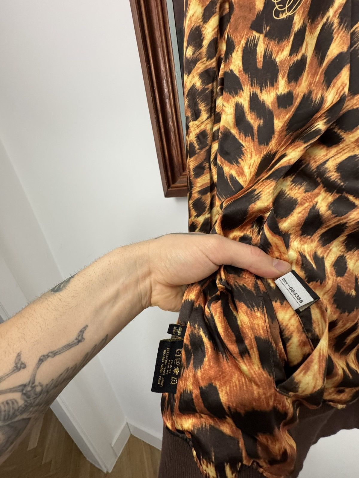 Ed Hardy Y2K ED HARDY CHRISTIAN AUDIGIER REVERSIBLE LEOPARD HOODIE Size US XXL / EU 58 / 5 - 8 Thumbnail