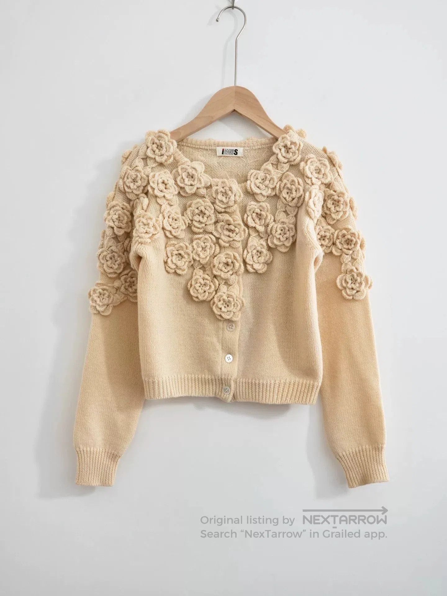 Issey Miyake issey miyake floral knitted cardigan. Size M / US 6-8 / IT 42-44 - 1 Thumbnail