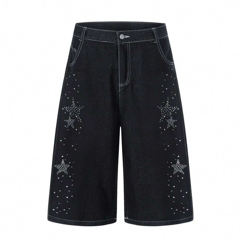 Japanese Brand Male star loose casual straight leg denim shorts Size US 32 / EU 48 - 1 Thumbnail