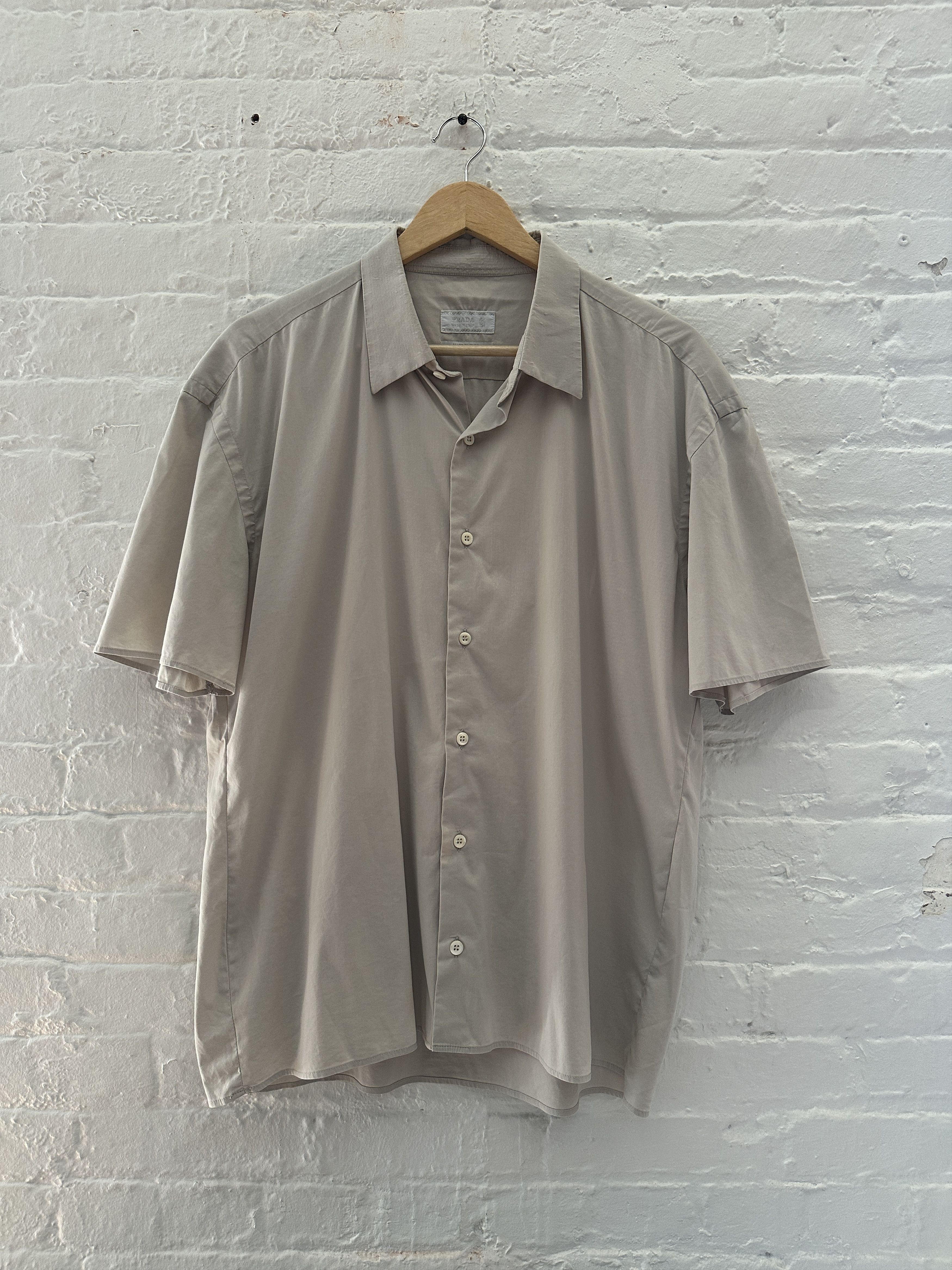 Prada Prada Oversized Short Sleeve Button Up Shirt Size US M / EU 48-50 / 2 - 1 Thumbnail