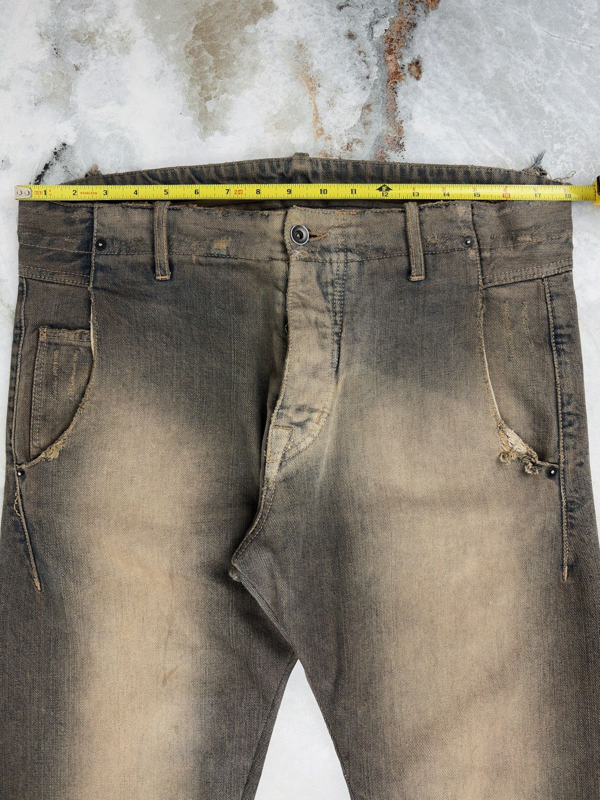 Rick Owens FW06 Rick Owens Dustulator Dark Shadow Dust Wash Denim Jeans Size US 34 / EU 50 - 5 Thumbnail