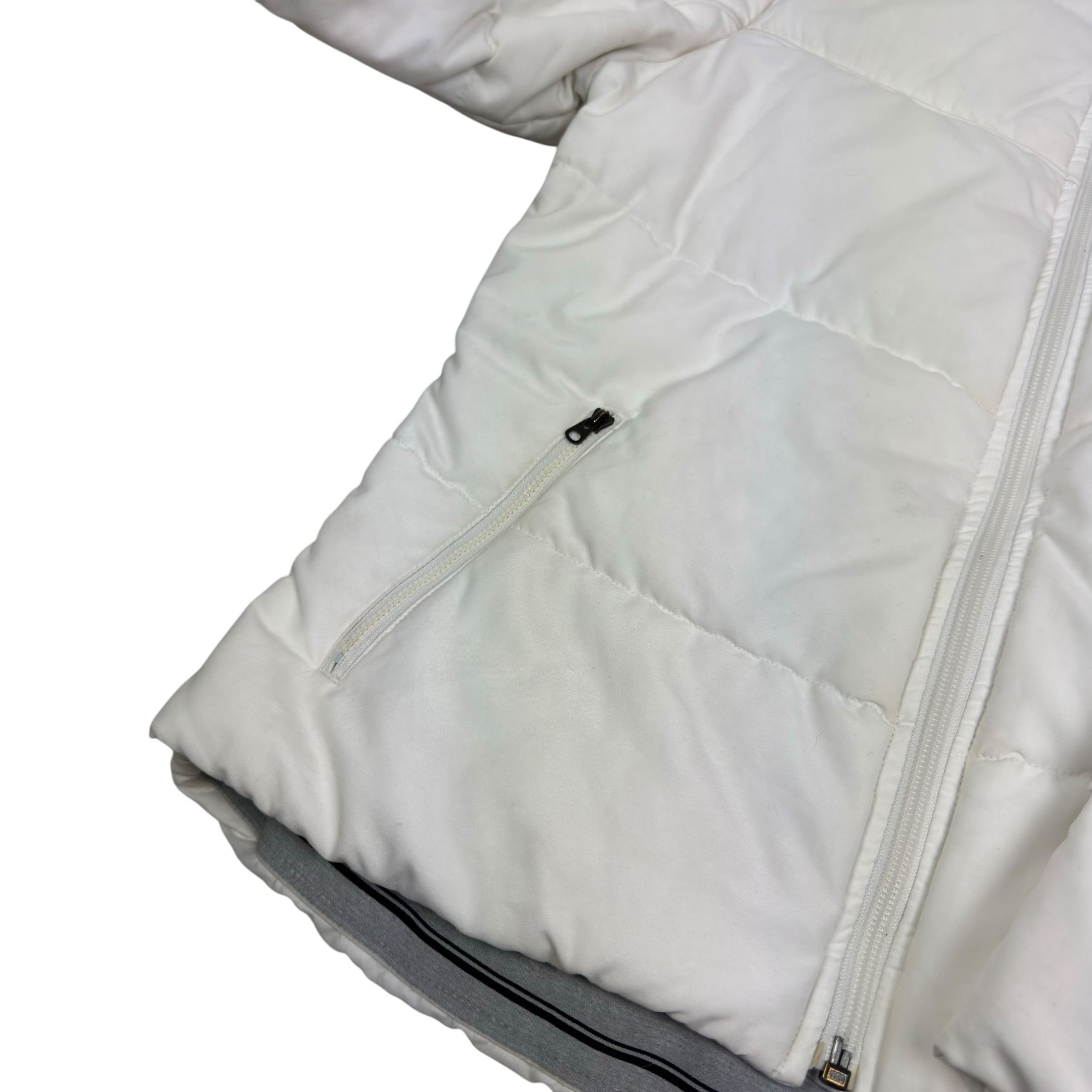 Nike Nike Womens White Black Solo Swoosh Full Zip Puffer Jacket S Size S / US 4 / IT 40 - 7 Thumbnail
