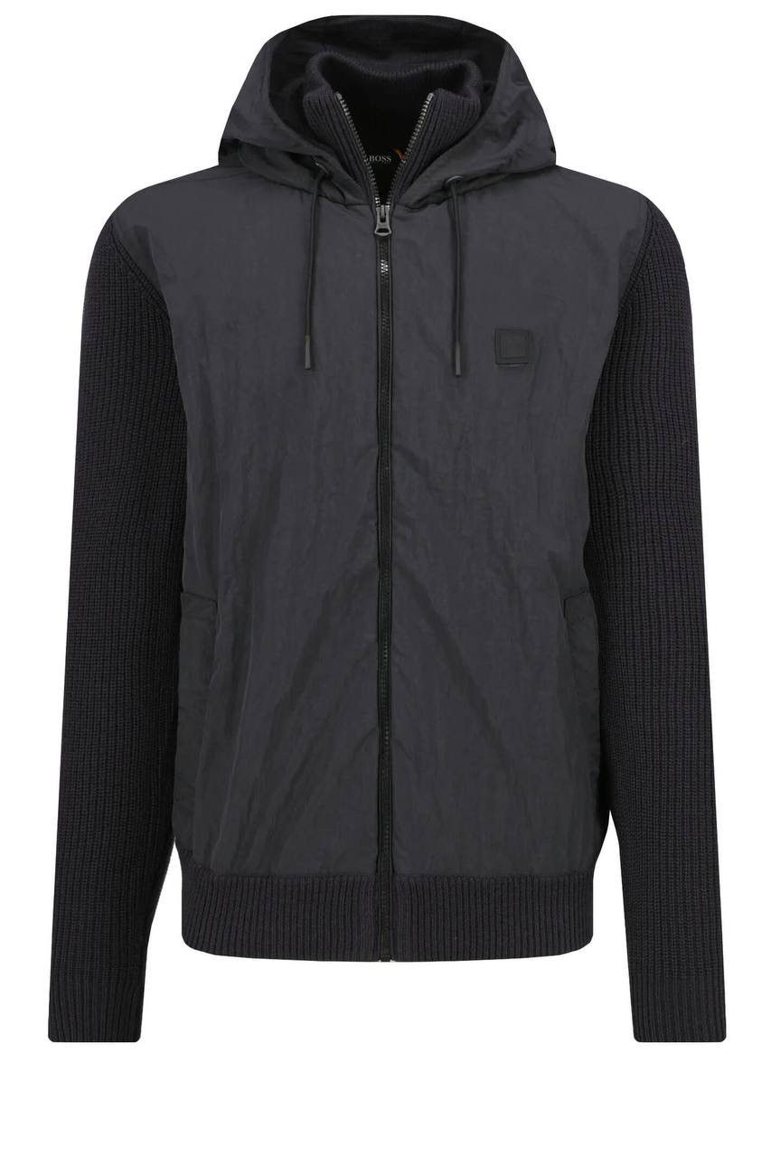 Hugo Boss Hugo Boss Kennsington Men's Blend Knitted Hooded Jacket, XL Size US XL / EU 56 / 4 - 1 Thumbnail