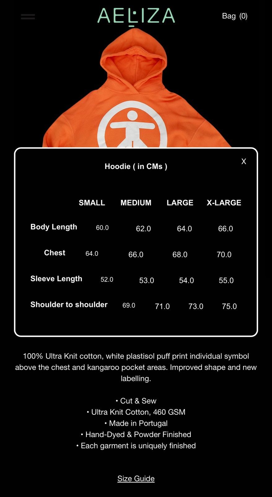 Other ORANGE AELiZA iNDiViDUAL SYMBOL CROPPED HOODiE ViTRUViAN MAN Size US L / EU 52-54 / 3 - 25 Thumbnail