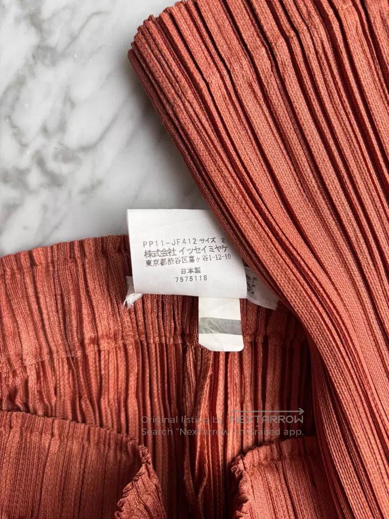 Issey Miyake Issey Miyake Brown straight-leg pants Size 25" / US 0 / IT 36 - 5 Thumbnail