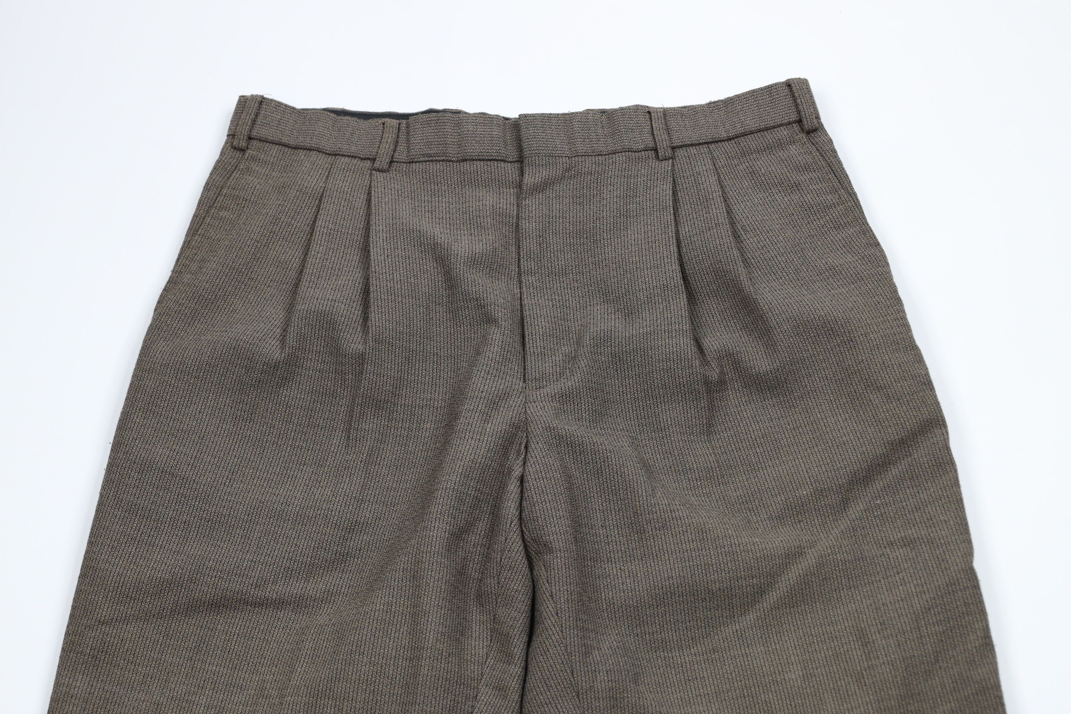 Vintage Vintage 90s Streetwear Cuffed Wide Leg Chino Pants Brown Size US 34 / EU 50 - 2 Thumbnail
