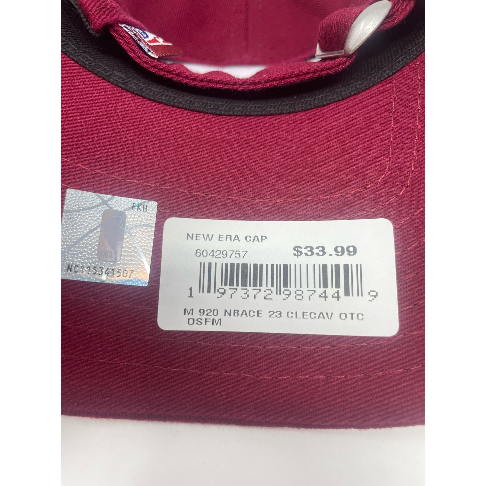 New Era Cleveland Cavaliers New Era 9Twenty Adjustable Strap Hat Size ONE SIZE - 5 Thumbnail