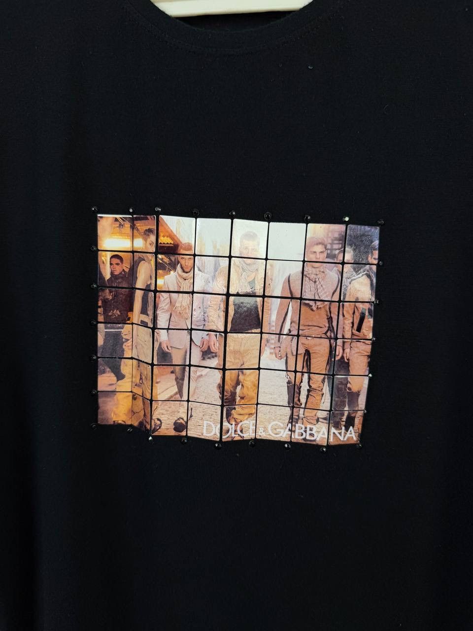 Dolce & Gabbana Dolce&Gabbana Black Graphic Logo Tee Size US M / EU 48-50 / 2 - 2 Thumbnail