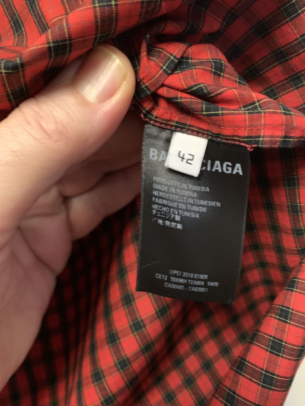 Balenciaga Oversized shirt sleeves shirt Size US XL / EU 56 / 4 - 7 Thumbnail