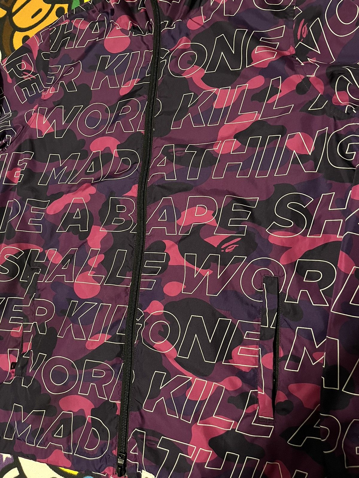 Bape Text Color Camo Jacket Size S / US 4 / IT 40 - 2 Thumbnail