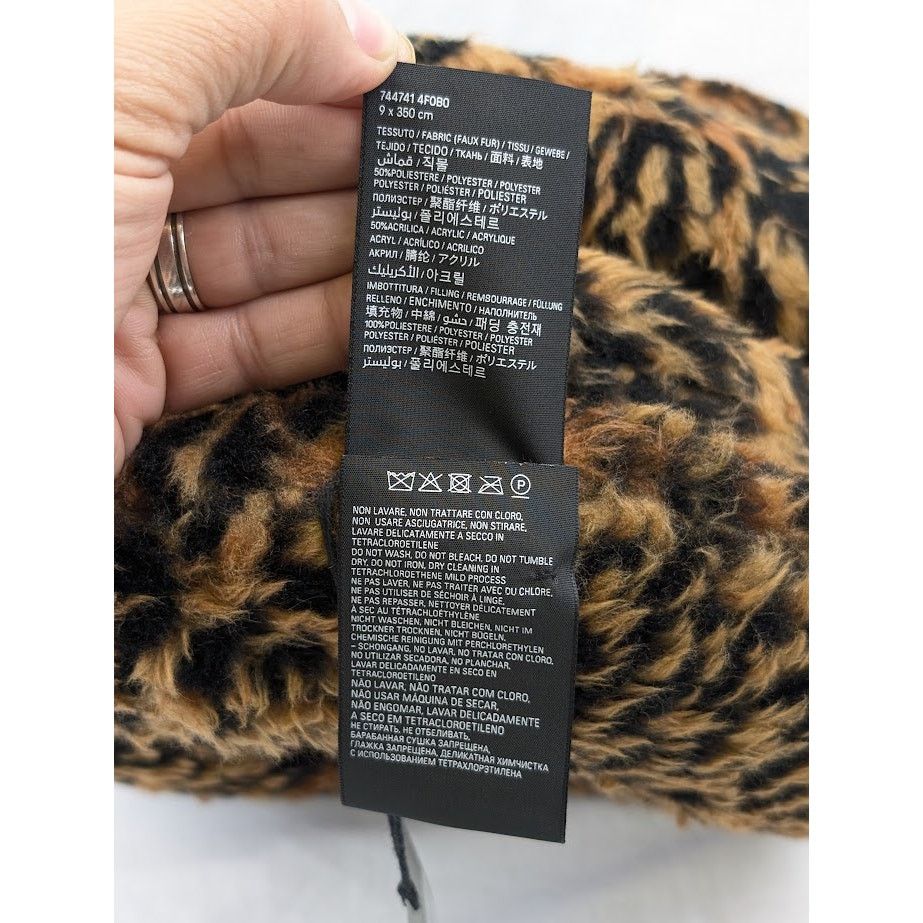 Balenciaga o1rshd1 Size: OS / Fake Fur Wire Scarf in Beige / Brown Size ONE SIZE - 13 Thumbnail