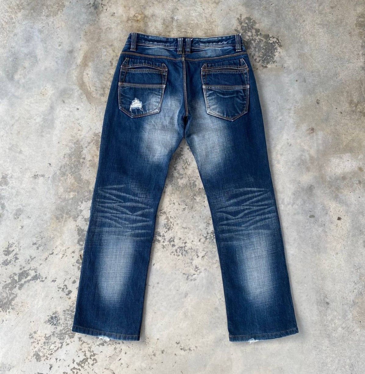HIDEAWAYS Japan Hideaways Nicole Distressed "Engineered"Panelled Denim Size US 30 / EU 46 - 10 Thumbnail