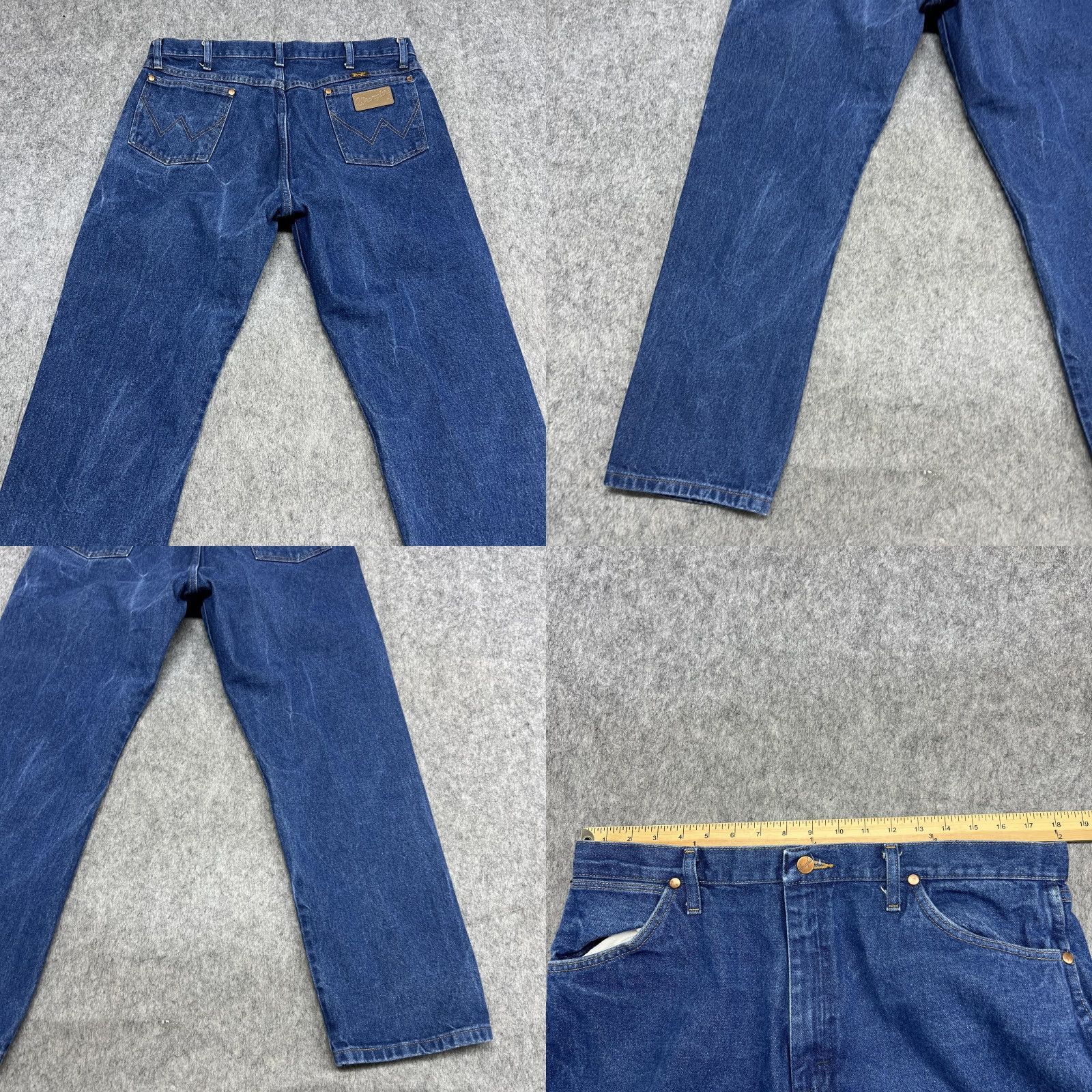 Wrangler Wrangler Jeans Mens 36x30 Blue Cowboy Cut Straight Denim Western Cowboy 13MWZPW Size US 36 / EU 52 - 8 Thumbnail