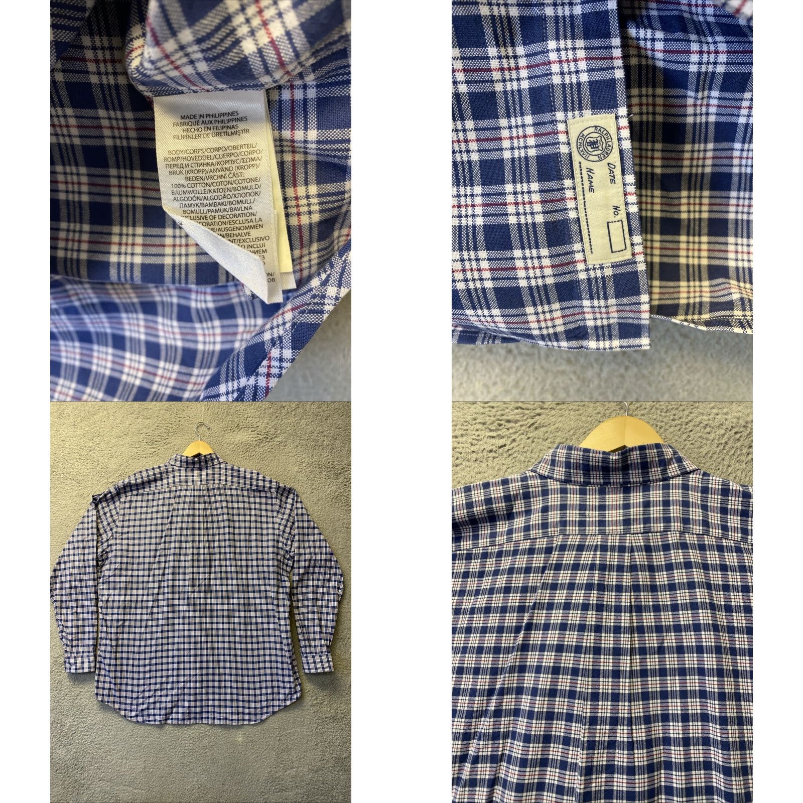 Ralph Lauren RALPH LAUREN Button-Down Shirt Mens XXLT Plaid Classic Long Sleeve Multicolor /162-15 Size US XXL / EU 58 / 5 - 9 Thumbnail