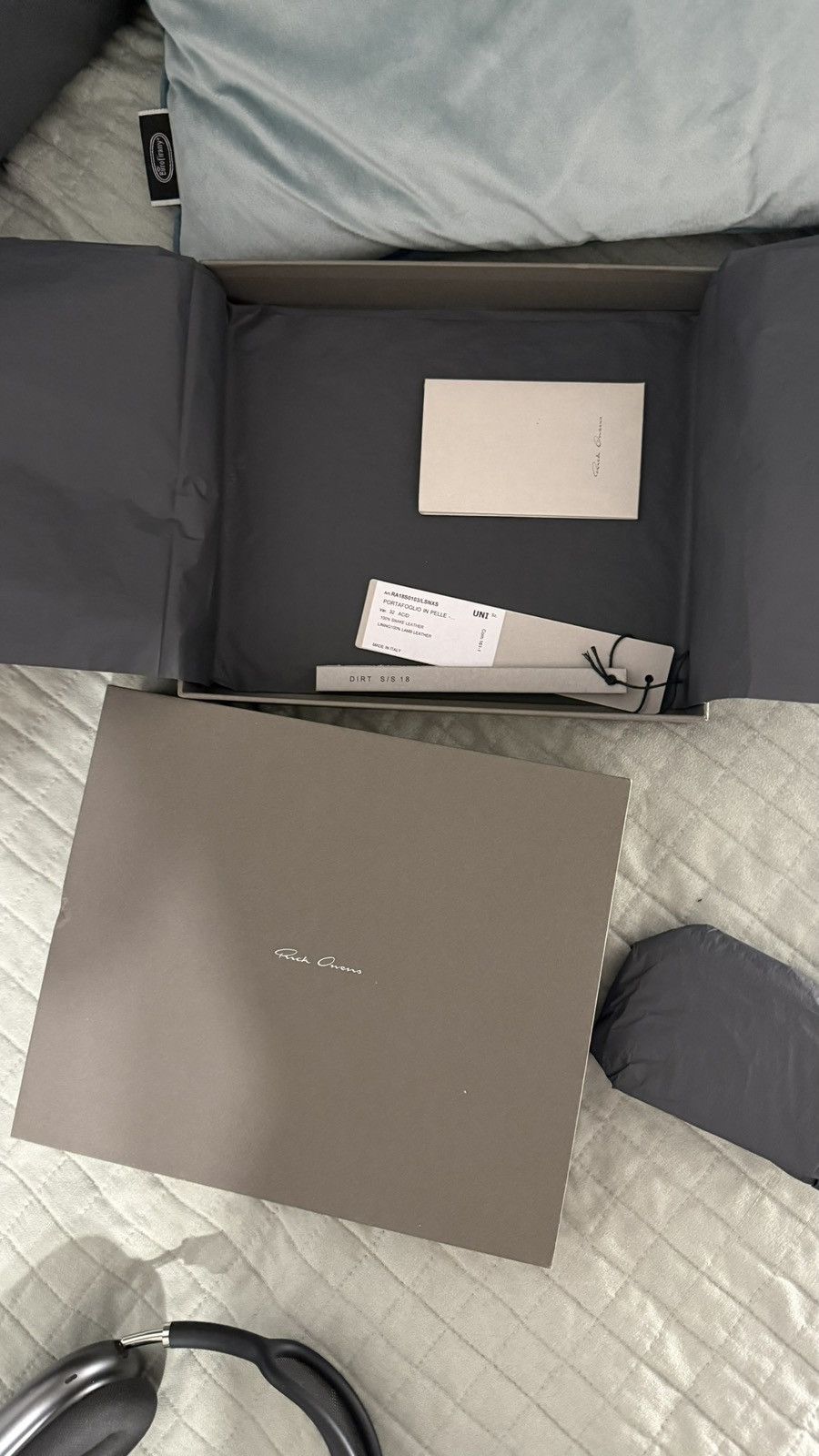 Rick Owens Rare Rick Owens S/S 2018 „Dirt” python neck wallet Size ONE SIZE - 11 Thumbnail