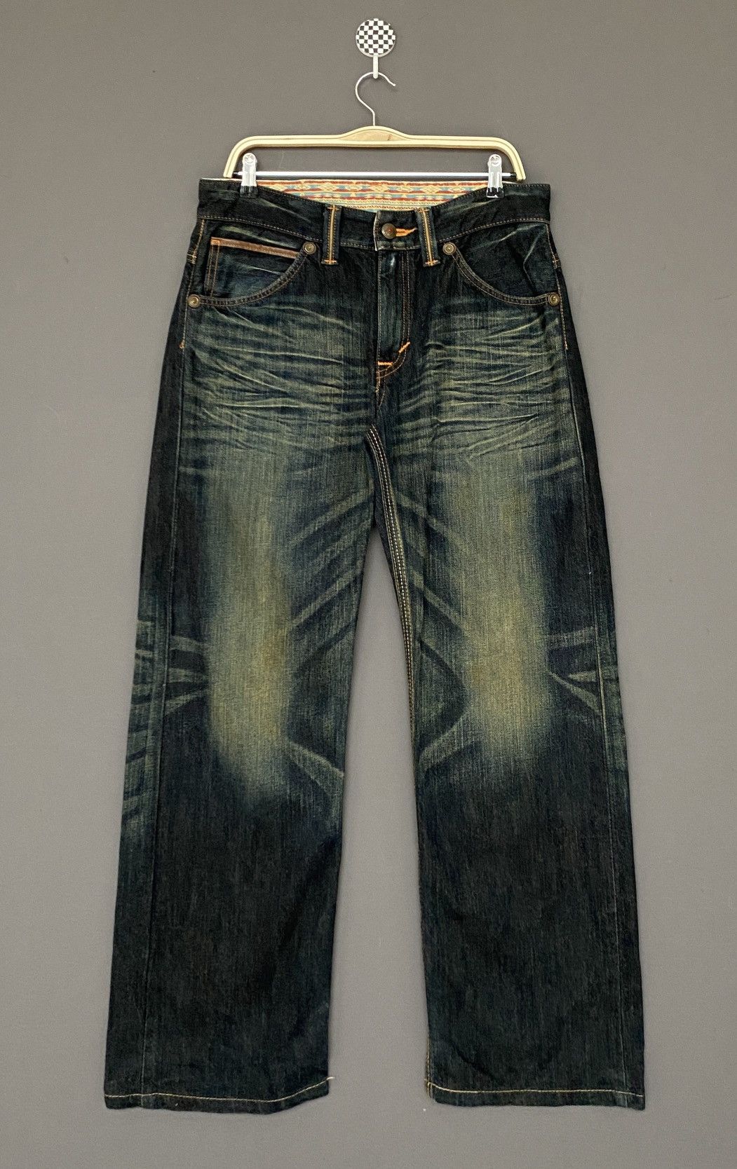 image of Vintage Brand Edwin Xu Jeans 1990S in Blue Green, Men's (Size 32)