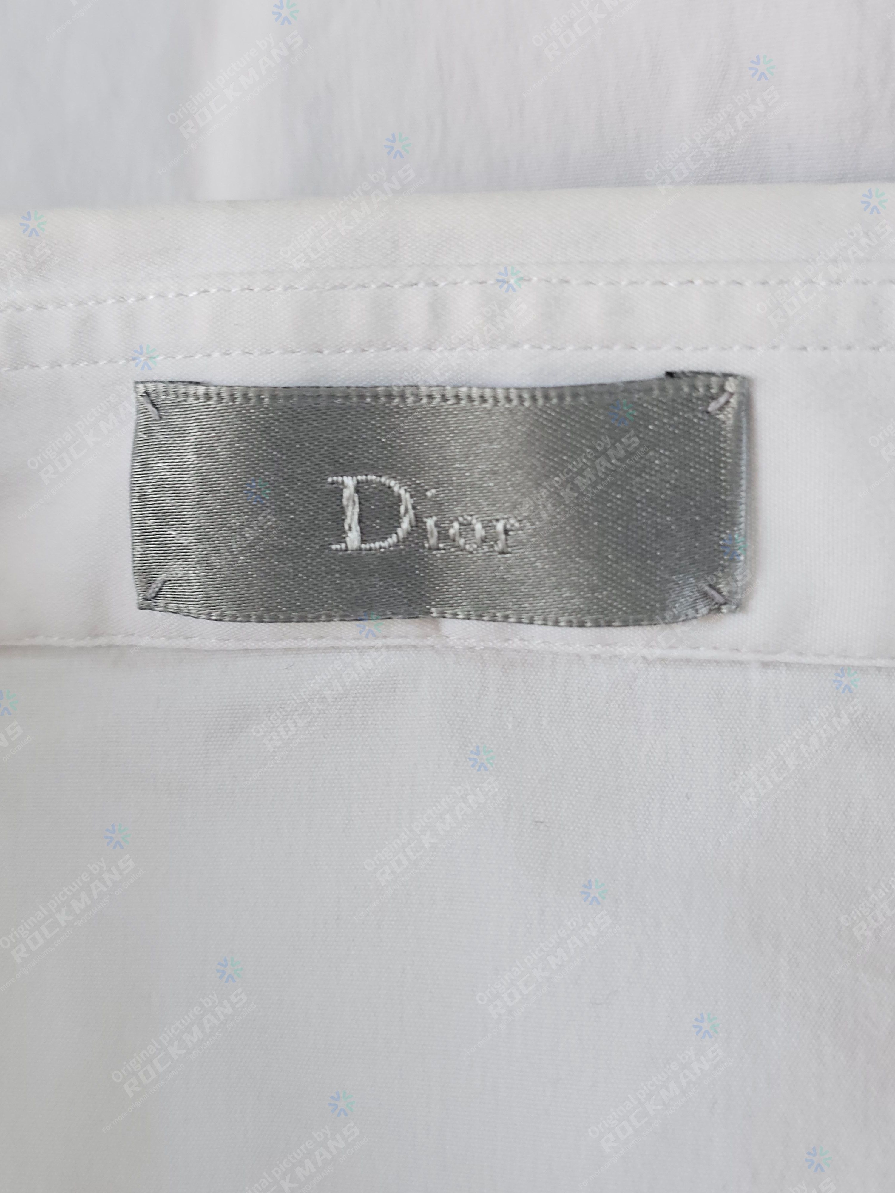 Dior Dior Men's White Short-Sleeve Shirt Size 43 Size US XL / EU 56 / 4 - 5 Thumbnail