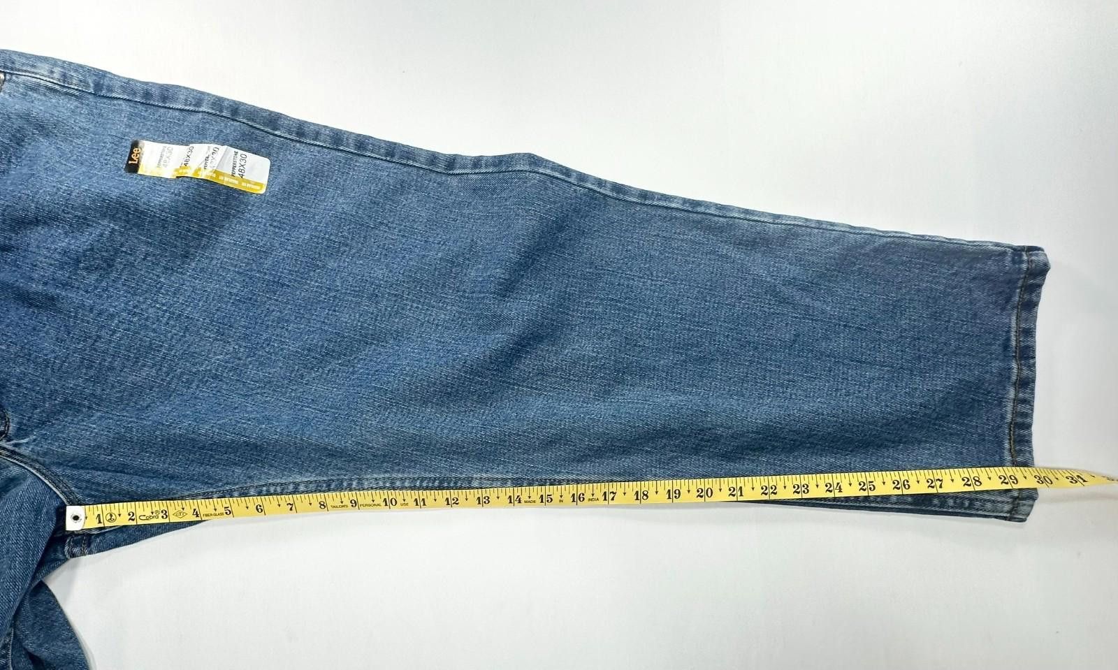 Lee Lee Regular Fit Straight Leg Denim Jeans Blue Mens 48/30 Size US 44 / EU 60 - 5 Thumbnail