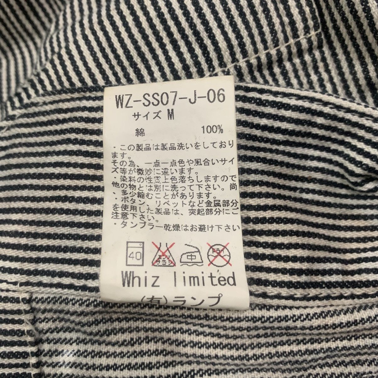 WHIZ LIMITED SS07 Distressed Paint Splatter Hickory Striped Chore Jacket Size US M / EU 48-50 / 2 - 10 Thumbnail