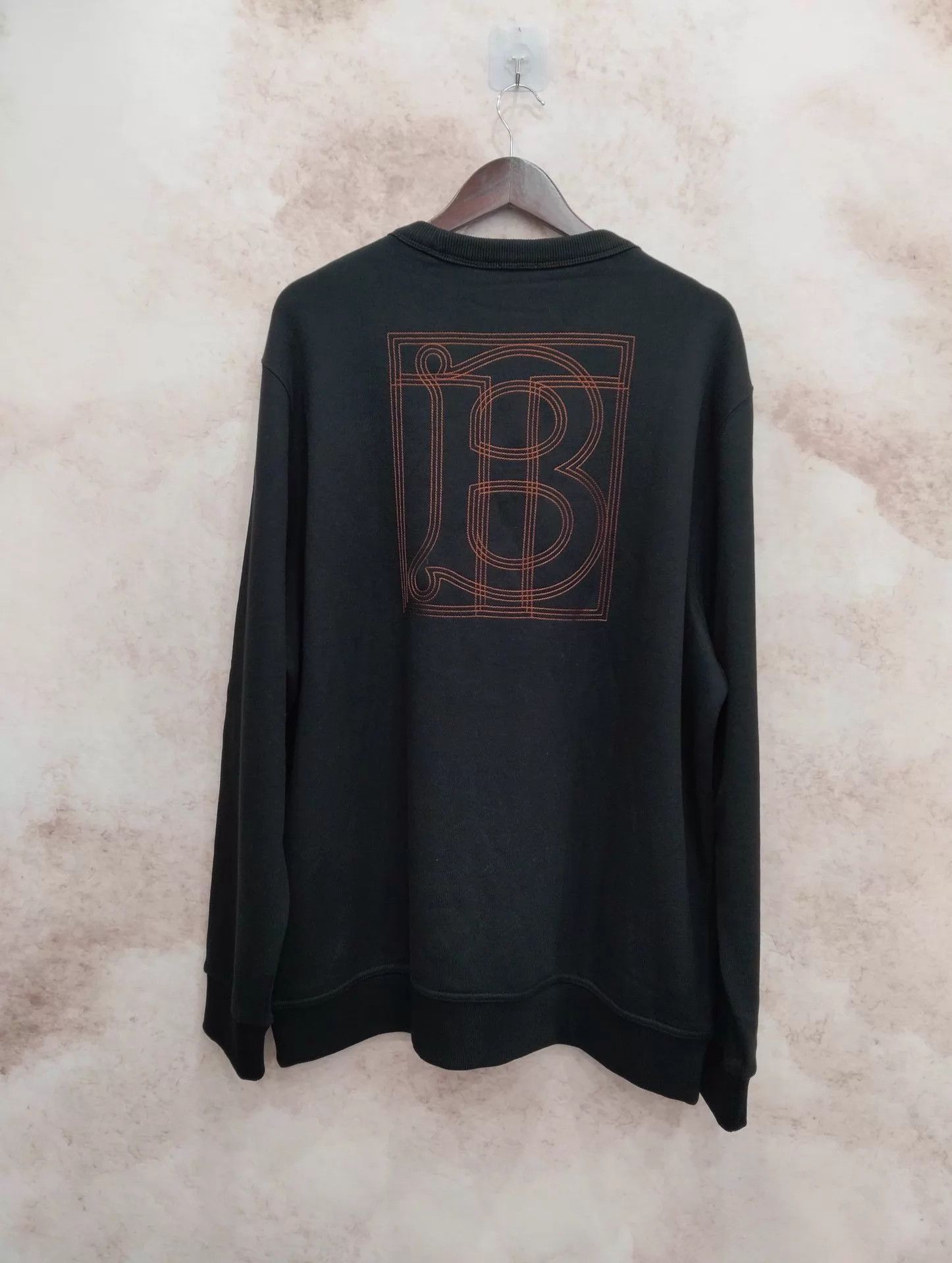 Burberry Burberry TB Monogram Crewneck Men's Black XXL Size US XXL / EU 58 / 5 - 2 Thumbnail