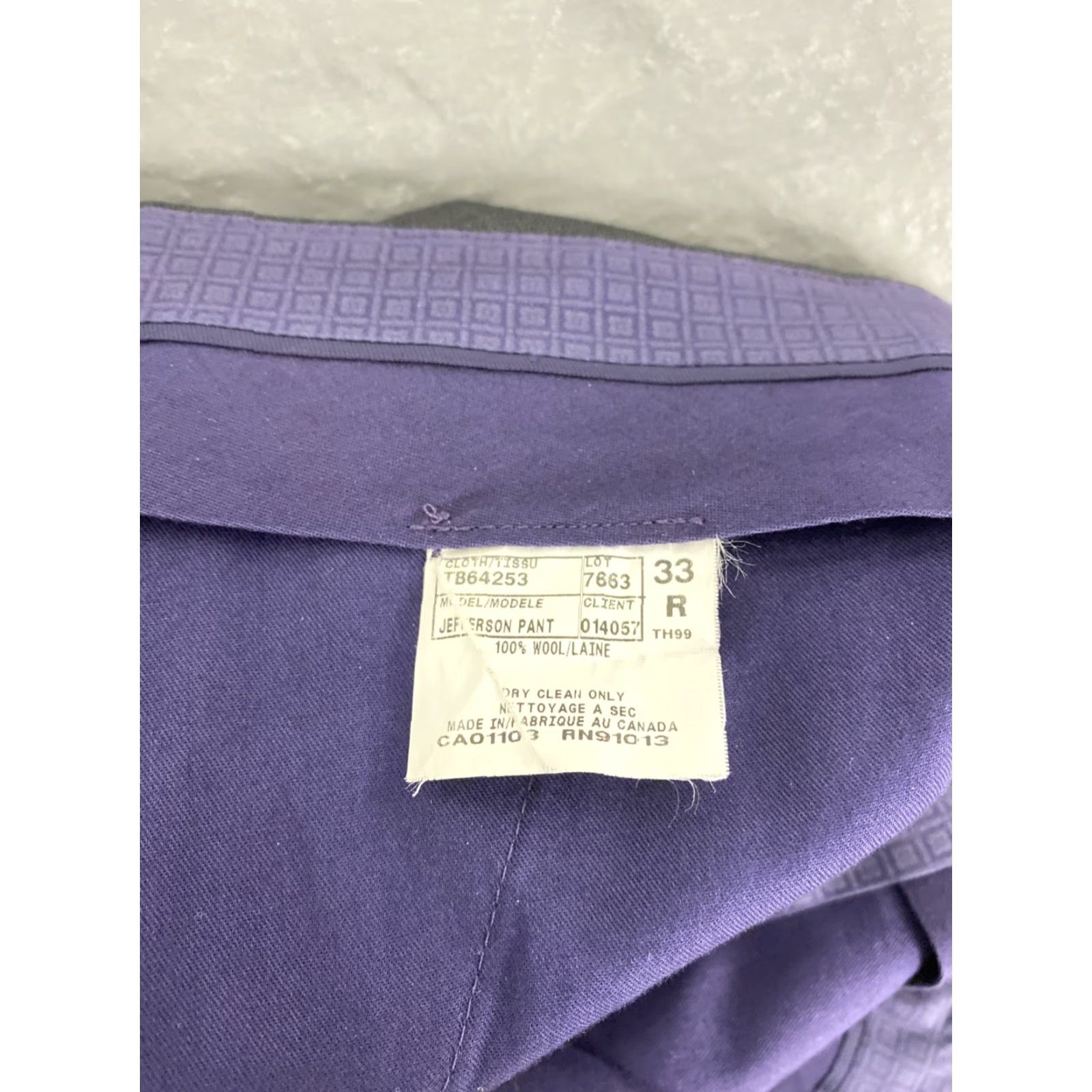 Ted Baker Ted Baker Pants Dress Men 33x30 Gray Wool / 164-31 Dress slacks Work Mens Regular Pants Size US 33 - 7 Thumbnail
