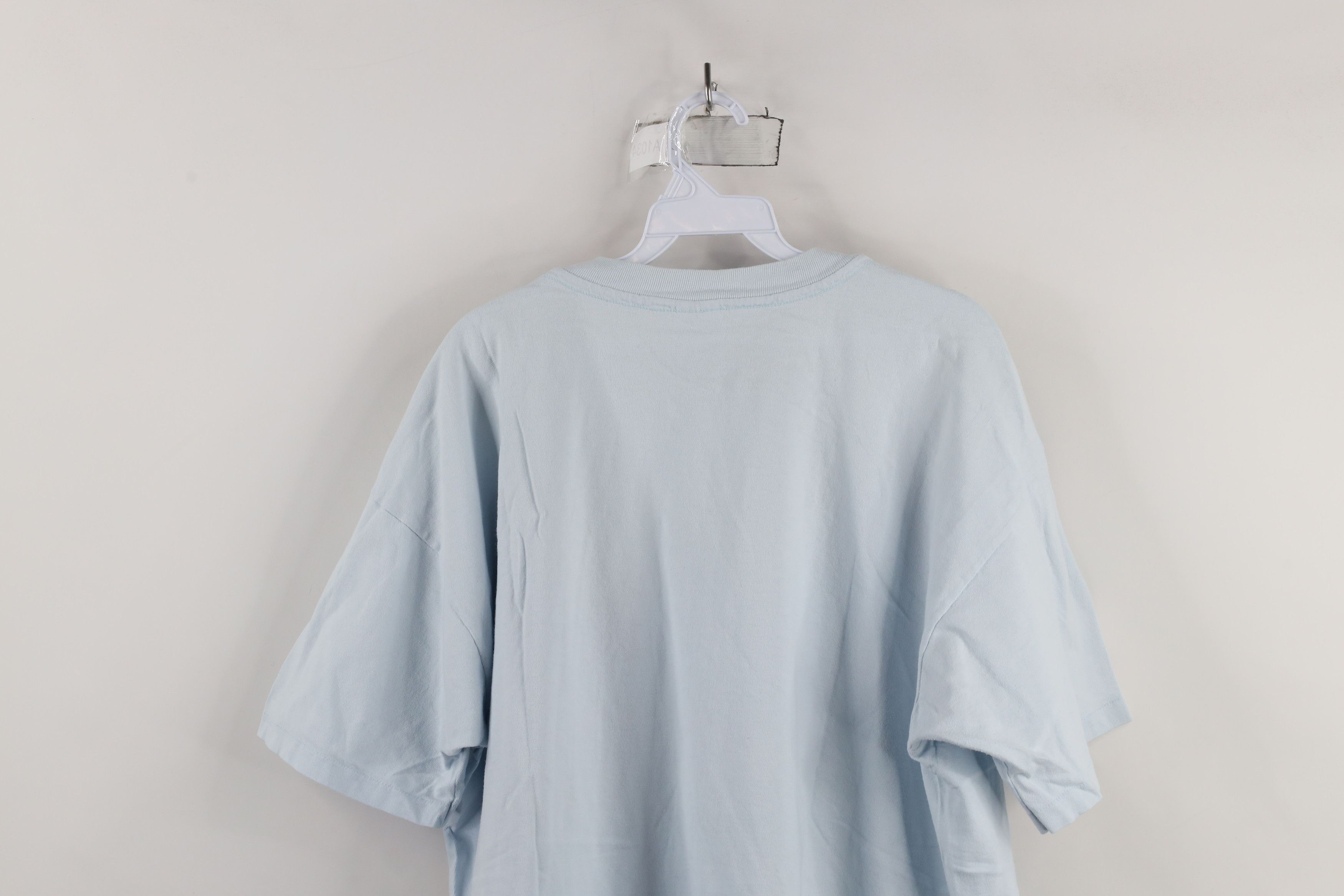 Vintage Vintage 90s Streetwear Montana Flowers T-Shirt Blue USA Size XXL / US 16-18 / IT 52-54 - 10 Thumbnail