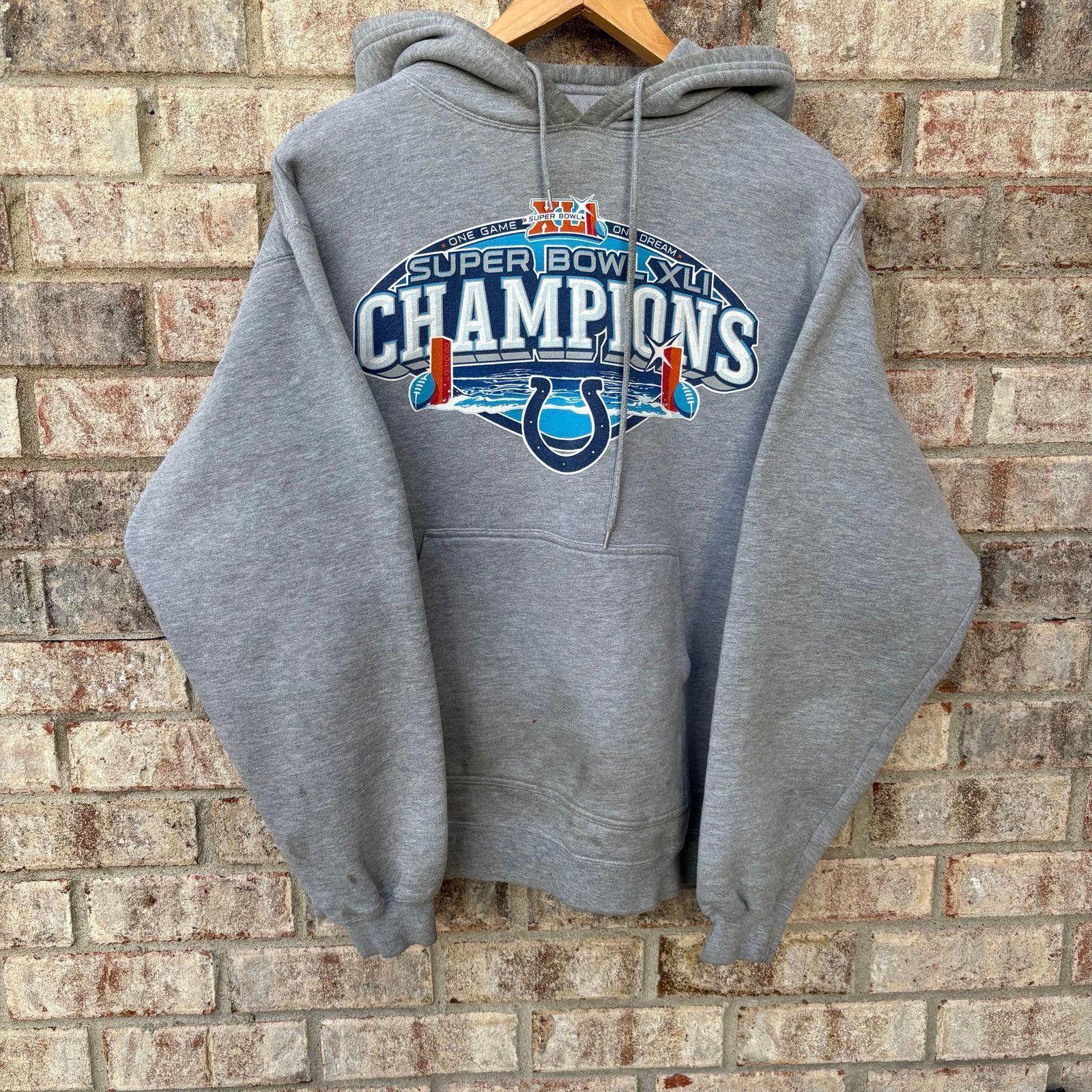 Reebok Vintage Indianapolis Colts gray hoodie Size US L / EU 52-54 / 3 - 9 Thumbnail