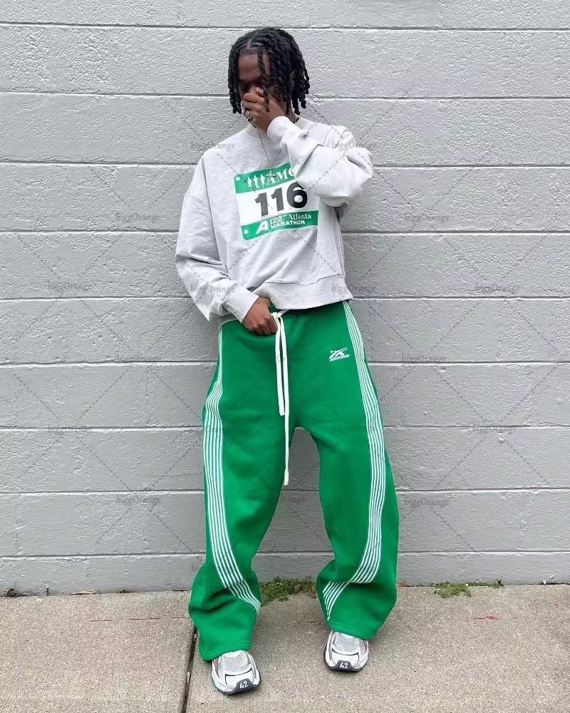 Japanese Brand × Other Pure Cotton Elastic Waist Baggy Sweatpants Size US 34 / EU 50 - 1 Thumbnail