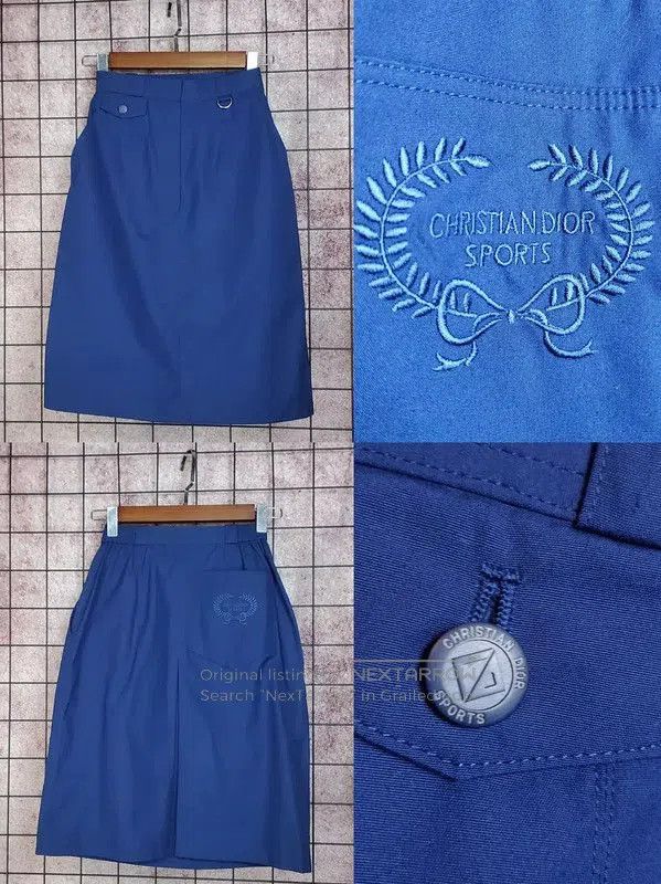 Dior Dior Summer Cotton Logo Embroidered Skirt . Size 23" - 1 Thumbnail