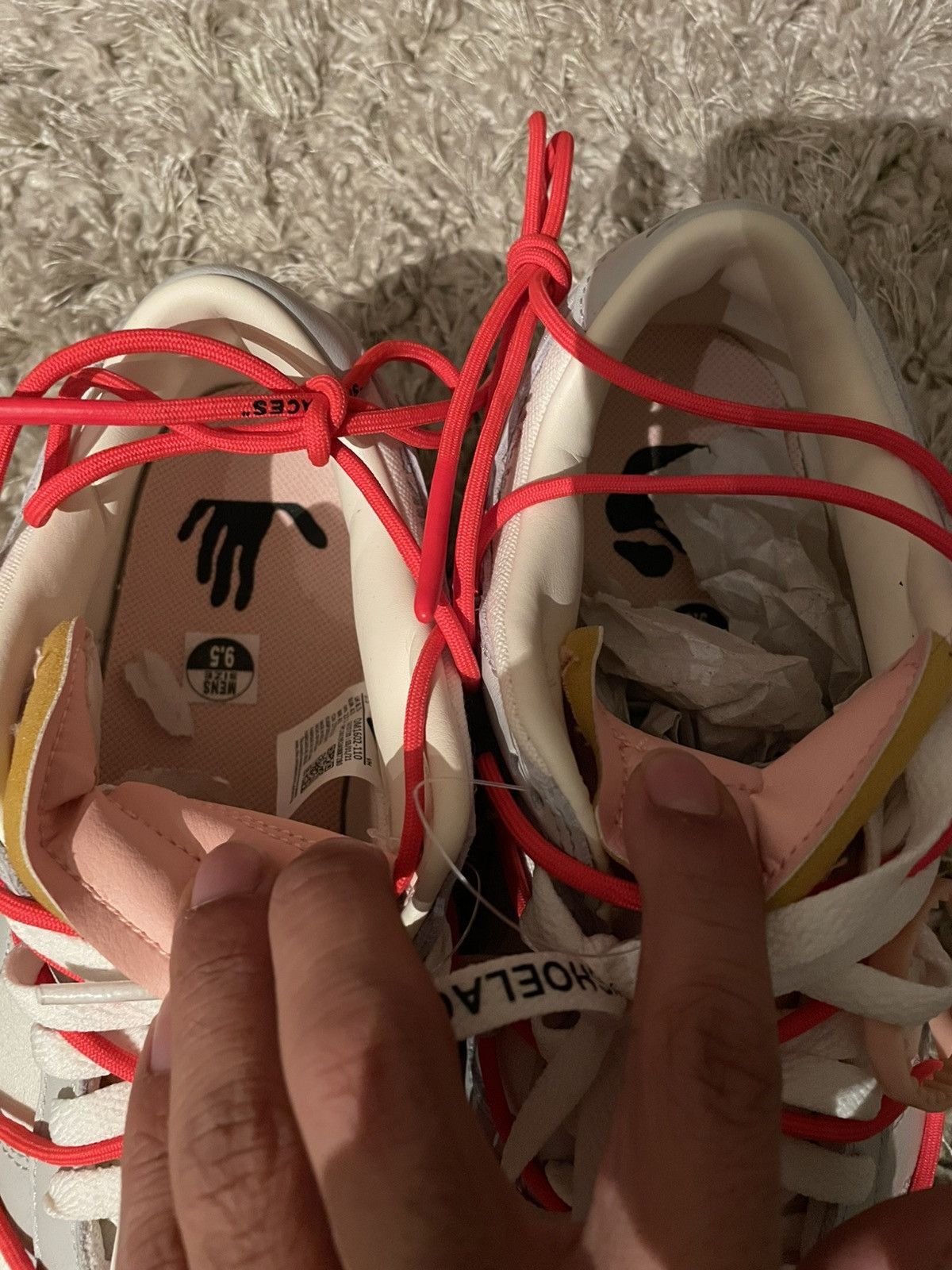 Nike × Off-White Off White x Nike Dunk Low Lot 6 Size US 9.5 / EU 42-43 - 6 Thumbnail
