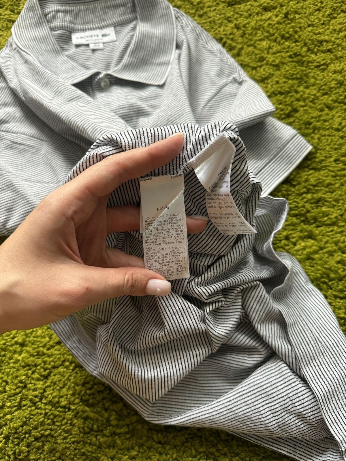 Designer × Lacoste 🐊 Lacoste striped polo t-shirt Size US M / EU 48-50 / 2 - 6 Thumbnail