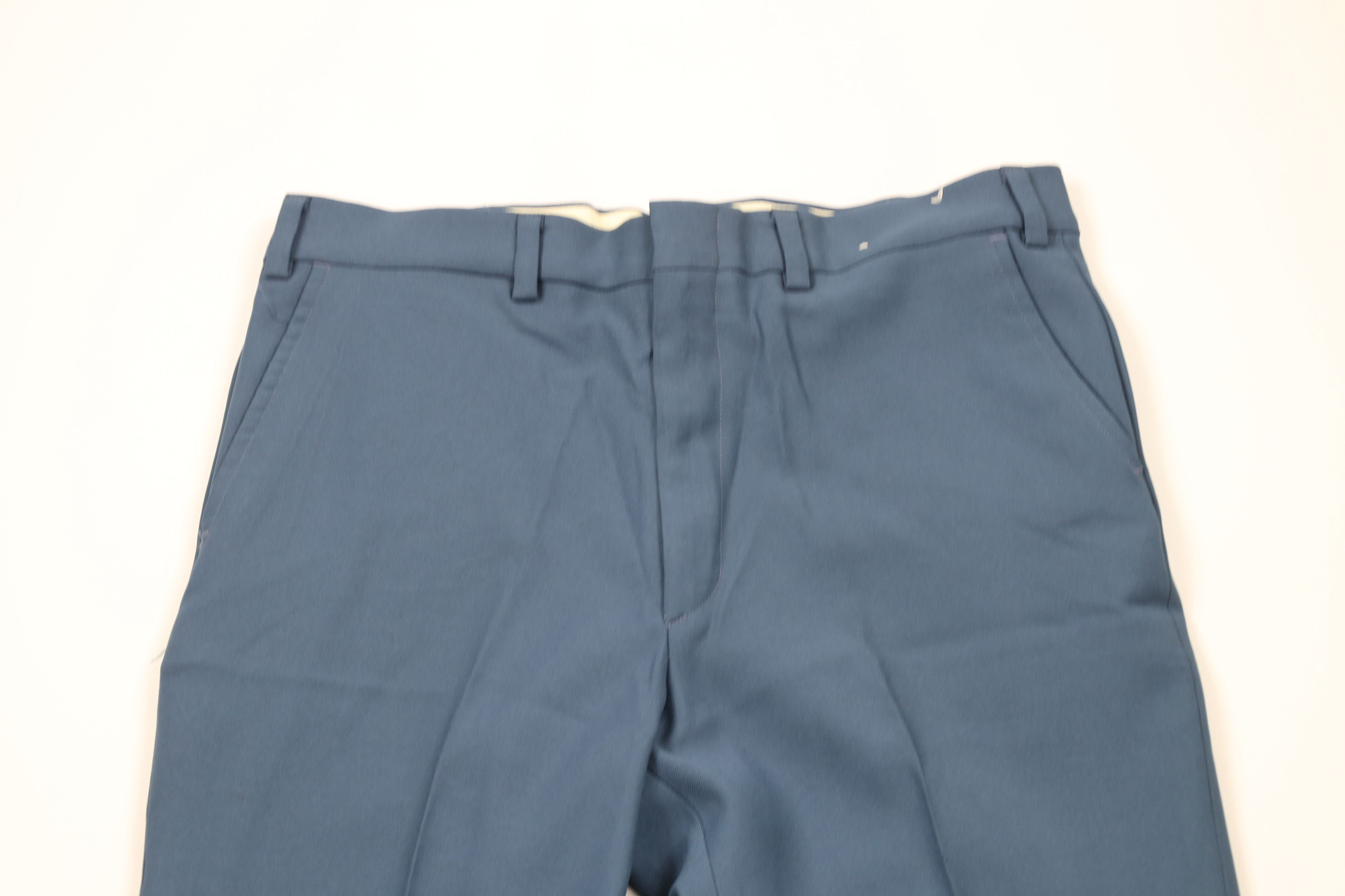Vintage Vintage 70s Streetwear Bell Bottoms Chino Pants Blue USA Size US 34 / EU 50 - 2 Thumbnail