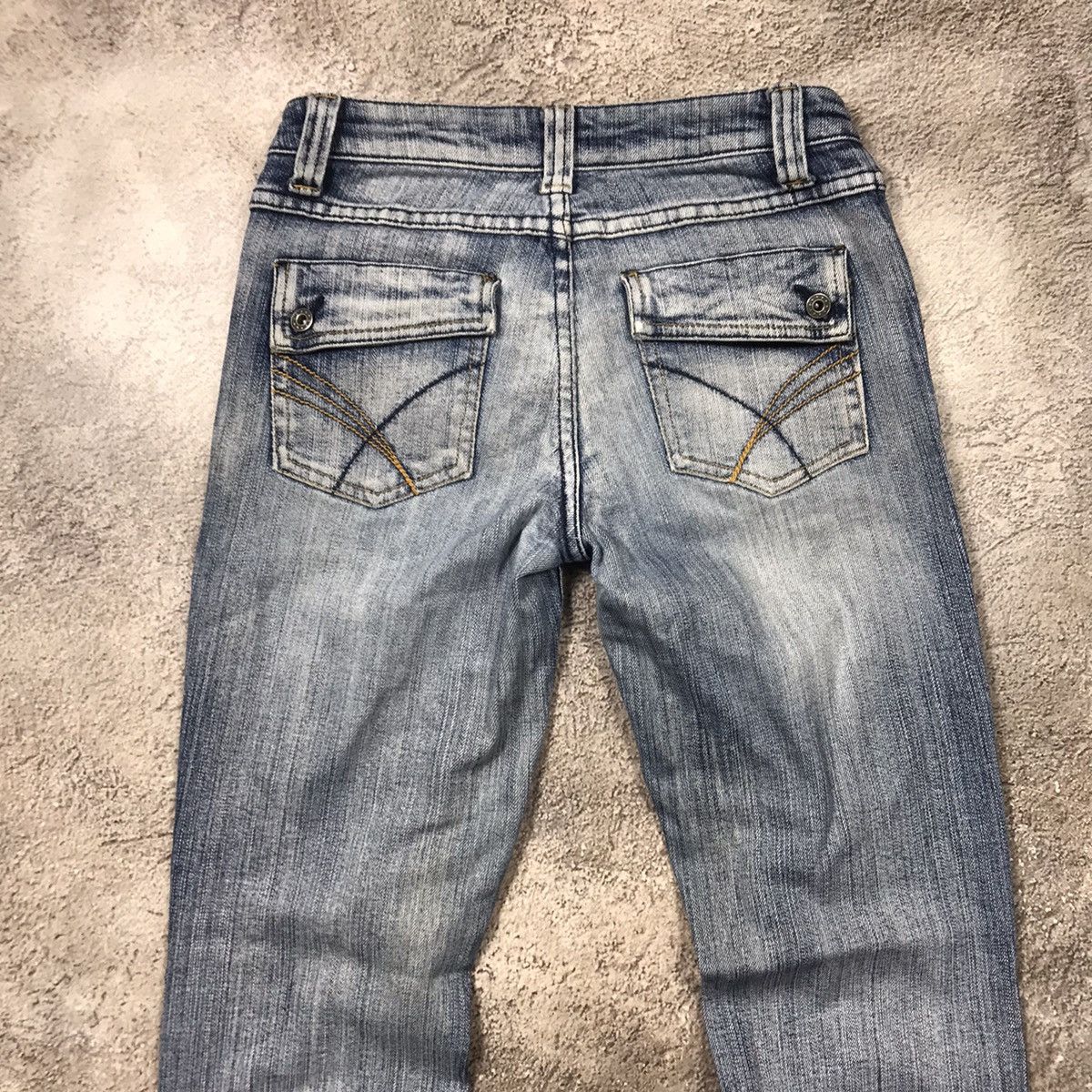 Vintage Vintage Y2K Distressed Flared Jeans Grunge Skate Slim 26 Size 26" / US 2 / IT 38 - 4 Thumbnail