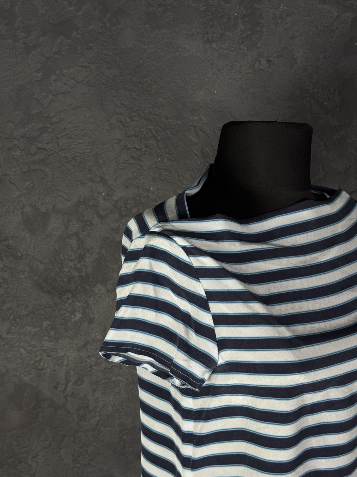 Miu Miu Miu Miu Silk Striped Short Sleeve Women’s T-Shirt Size S / US 4 / IT 40 - 6 Thumbnail