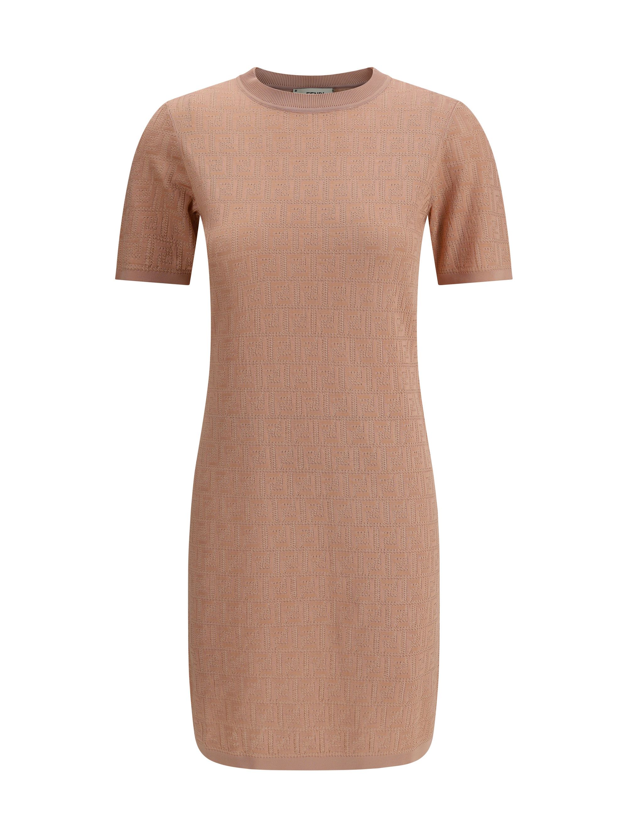 ワンピースその他 FENDI Red FF cotton and viscose dress Dress Cotton Red | Fendi