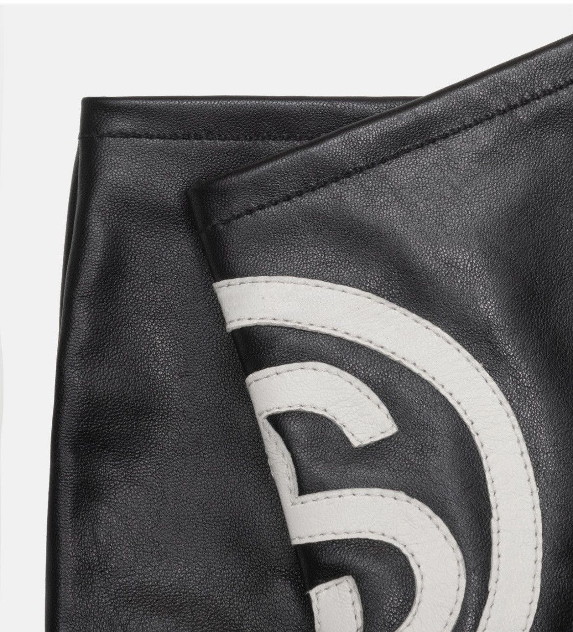 小物 Stussy SS LINK LEATHER GLOVES S/M Stussy SS Link Leather Gloves Black | eBay