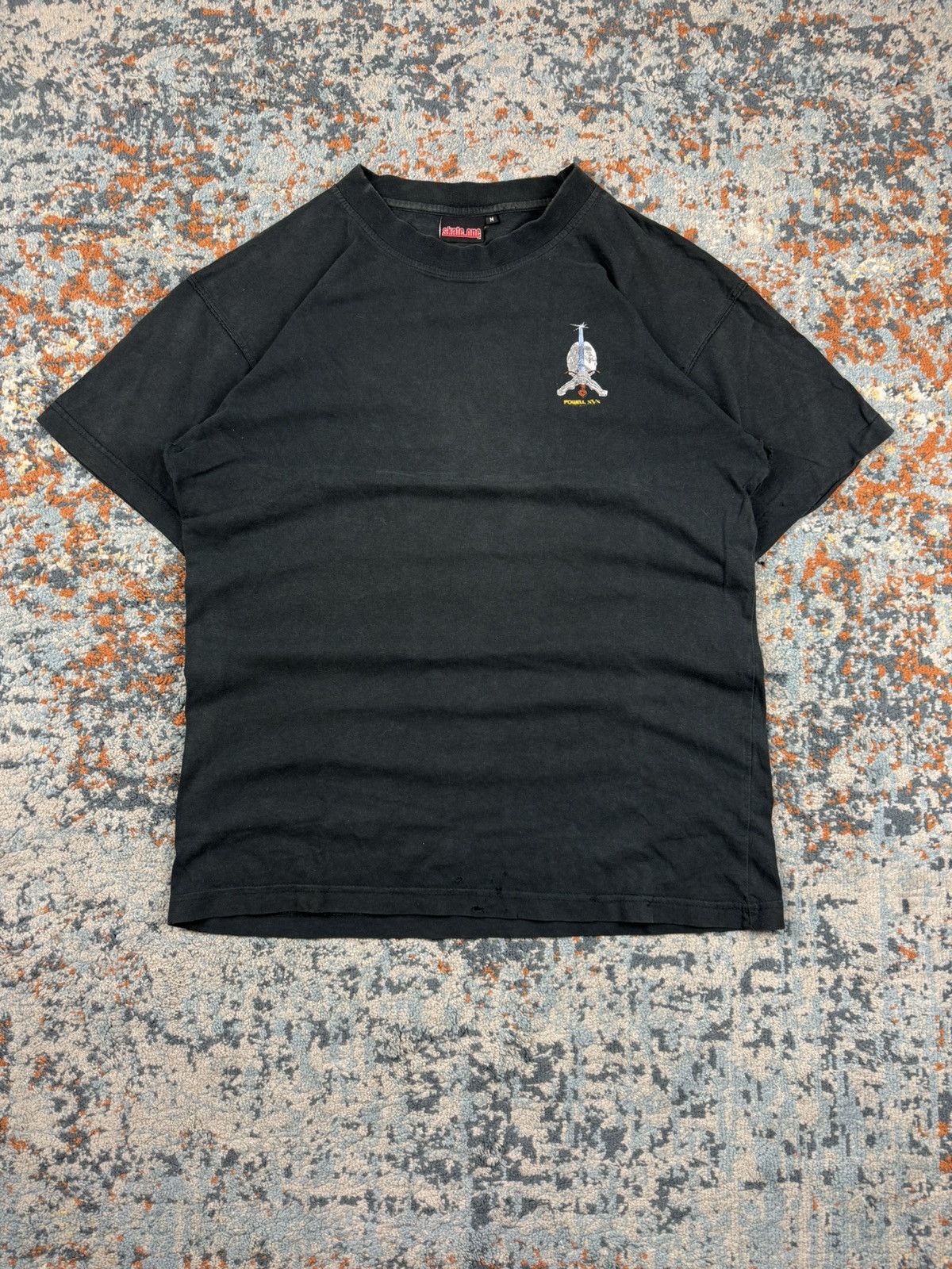Powell Peralta × Vintage Vintage 90s Powell Peralta skull graphic tee distressed Size US L / EU 52-54 / 3 - 2 Thumbnail