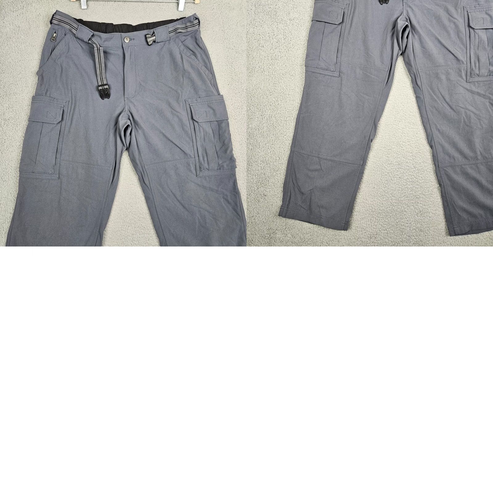 Vintage DULUTH Men's Nylon Cargo Pants XL Blue 27 Inseam Cargo Regular Solid Vintage: No Size US 36 / EU 52 - 8 Thumbnail