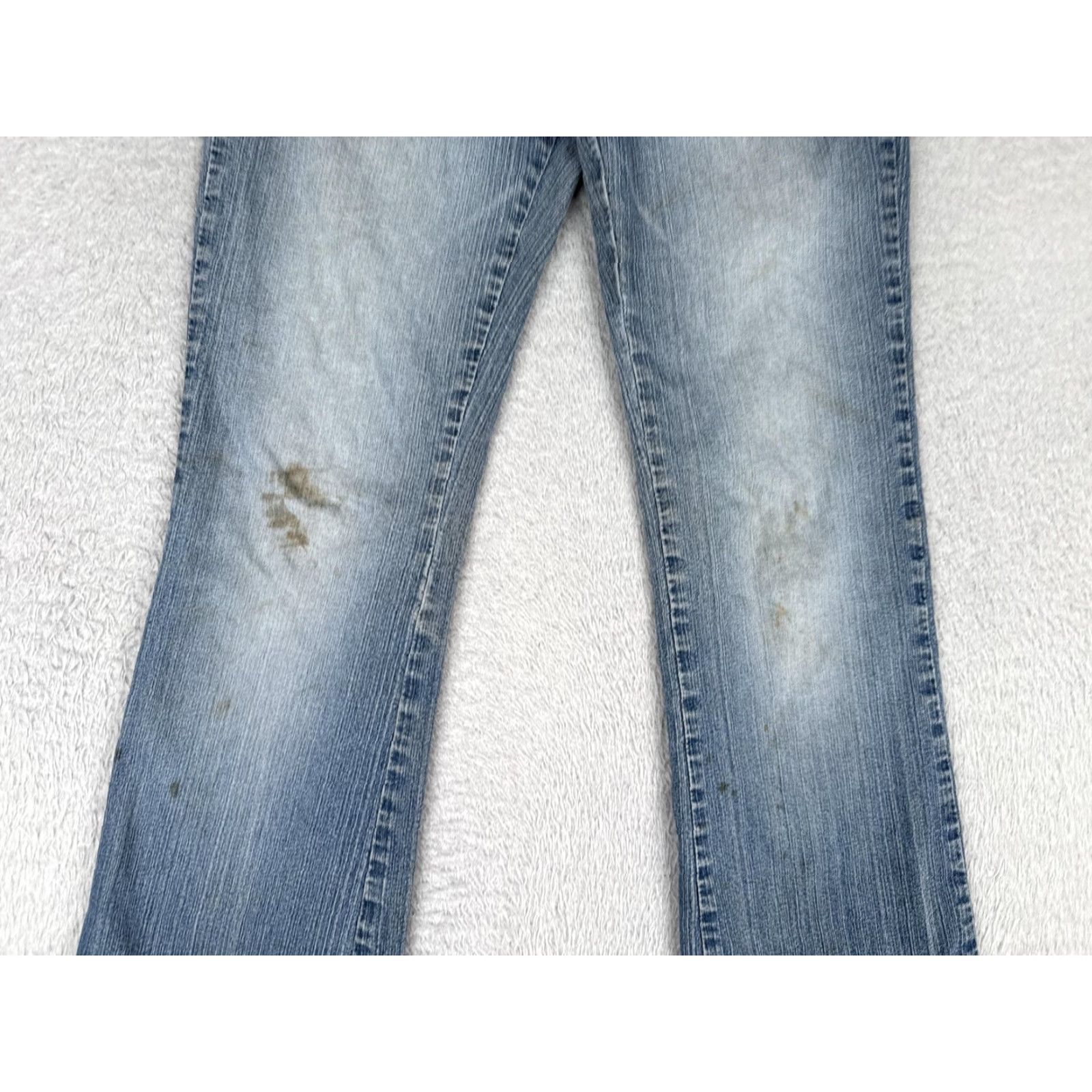 Denime Refuge Jeans Bootcut Denim 7 Womens Juniors Regular 31in Blue Distressed 5-Pocket Jeans Women Size 28" / US 6 / IT 42 - 3 Thumbnail