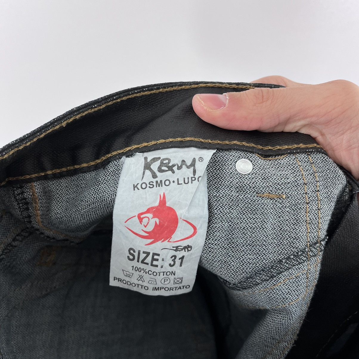 Japanese Brand Kosmo & Lupo Jeans Denim Pants Japanese Style Black Size 31 Size US 31 - 11 Thumbnail