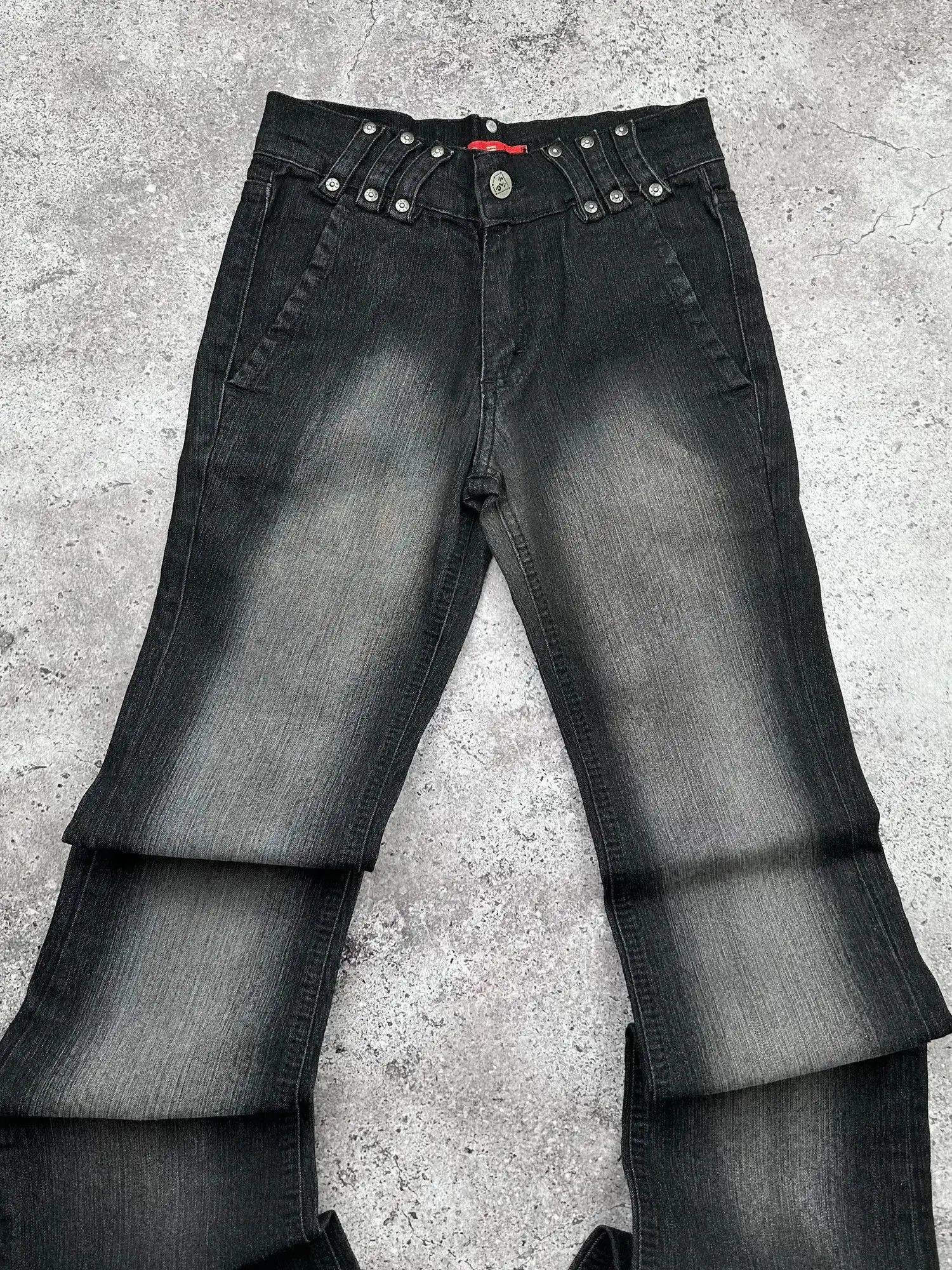 Japanese Brand Vintage Faded Flare Jeans C185(V305) Size 25" / US 0 / IT 36 - 2 Thumbnail