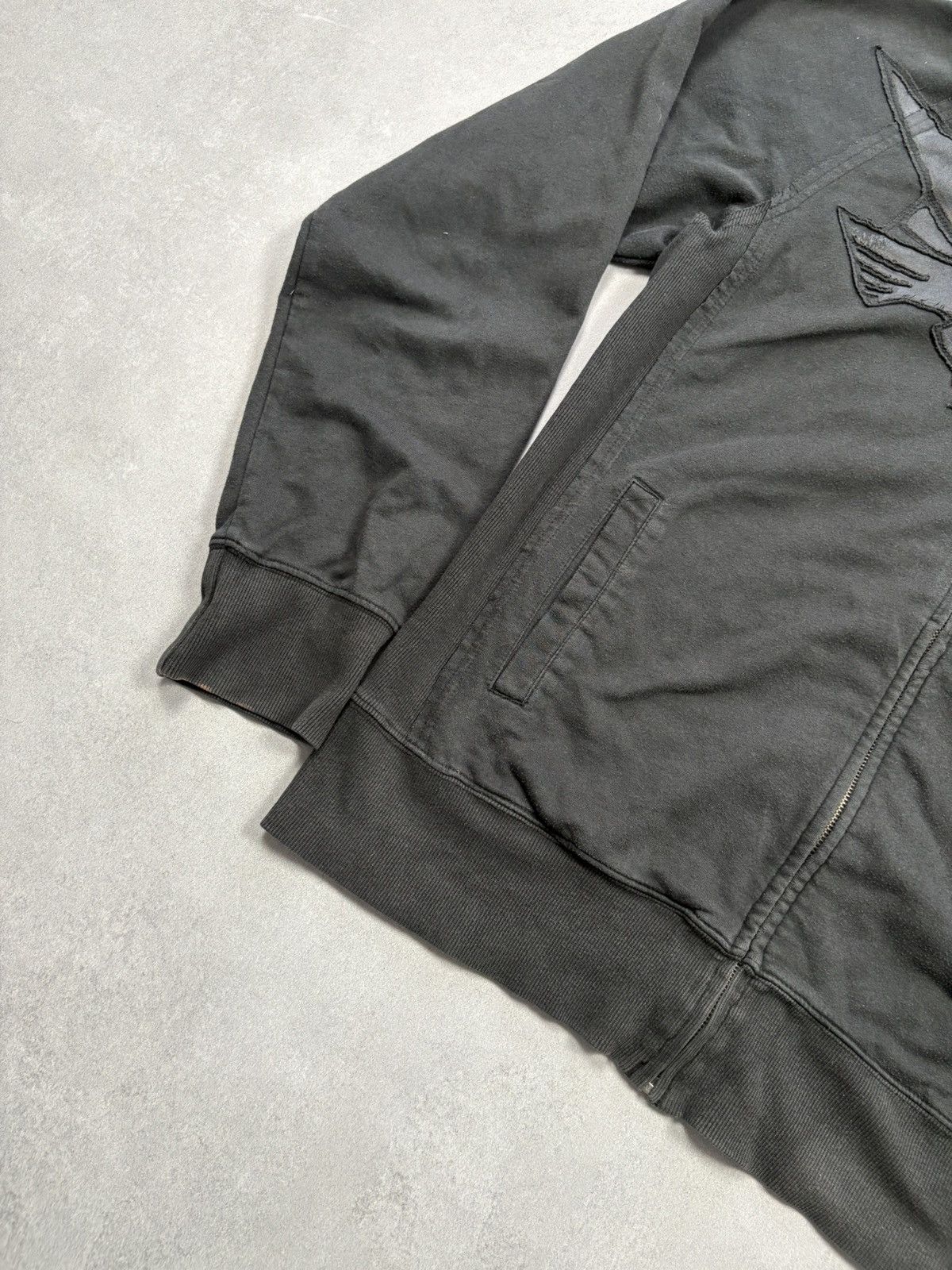 Oakley Vintage 00s Oakley Full Zip Hoodie Black Eagle Print Y2K Size US XL / EU 56 / 4 - 3 Thumbnail