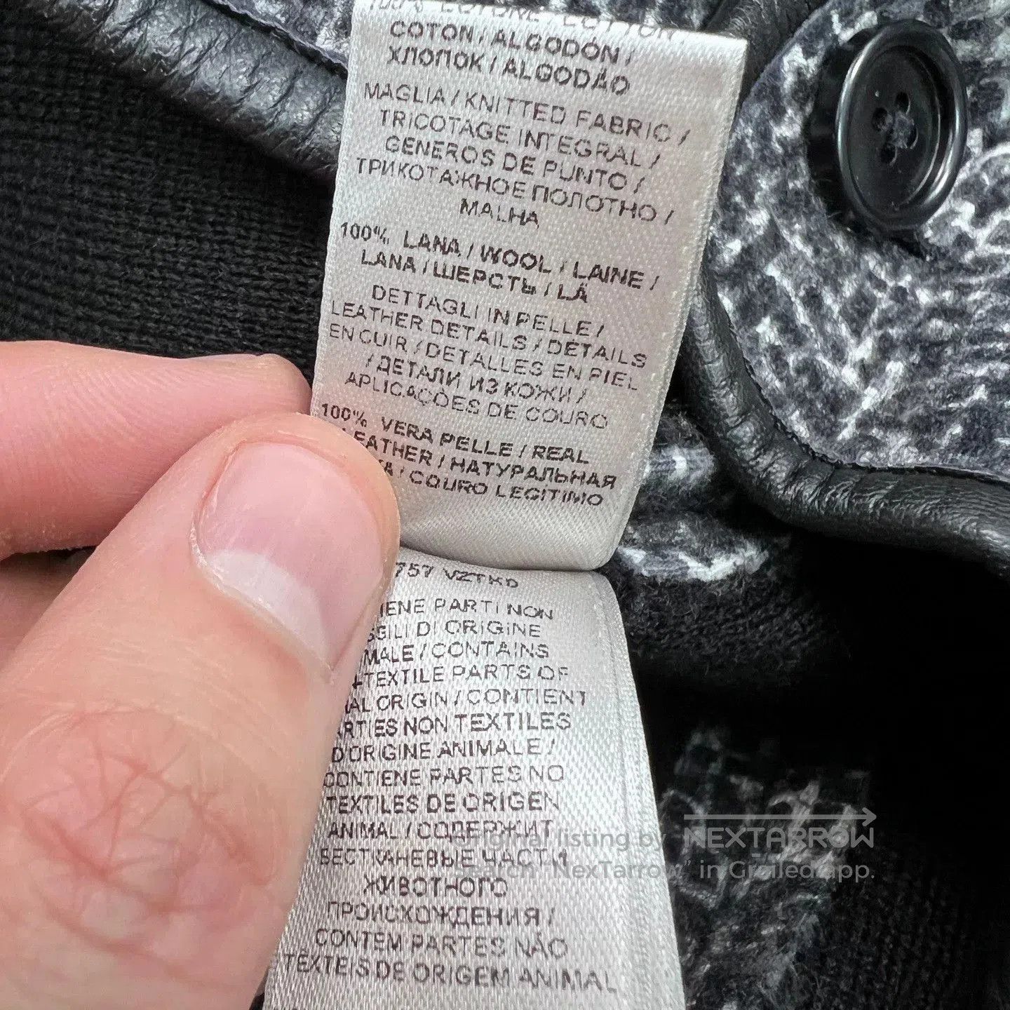 Bottega Veneta Bottega Veneta Dark Gray Houndstooth Men's Jacket. Size US M / EU 48-50 / 2 - 8 Thumbnail
