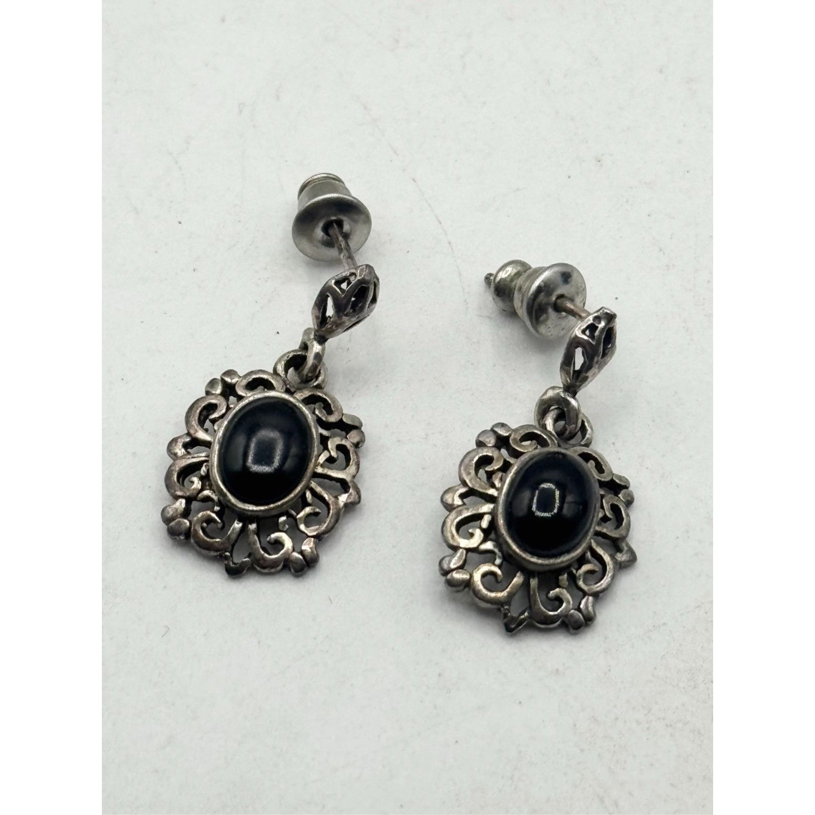 Vintage Vintage Sterling Silver filigree dangle drop earrings Size ONE SIZE - 2 Thumbnail